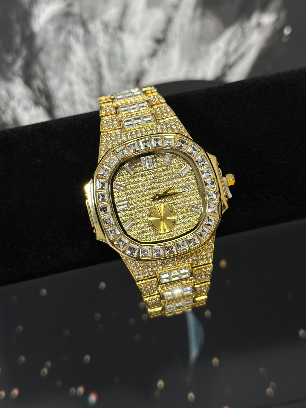 Reloj ICED Baguette Dorado Acero
