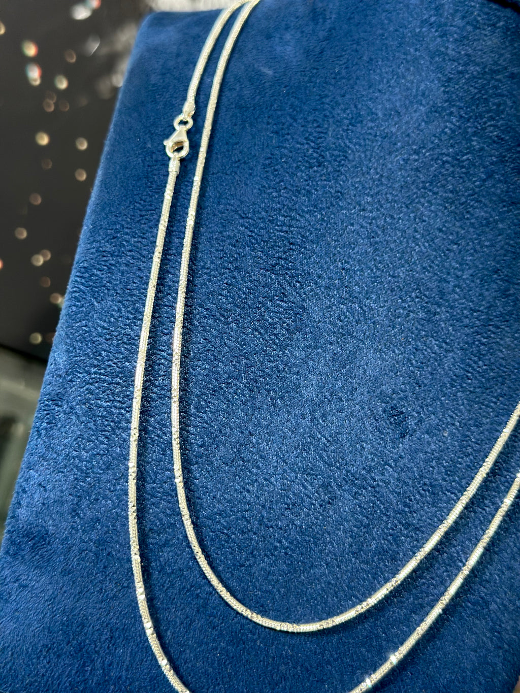 Cadena Cola de Rata Plata .925