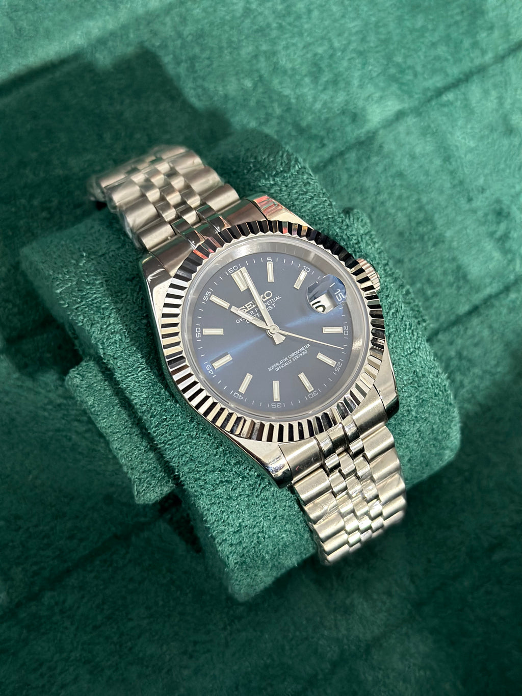 Blue Datejust - Seiko Mod