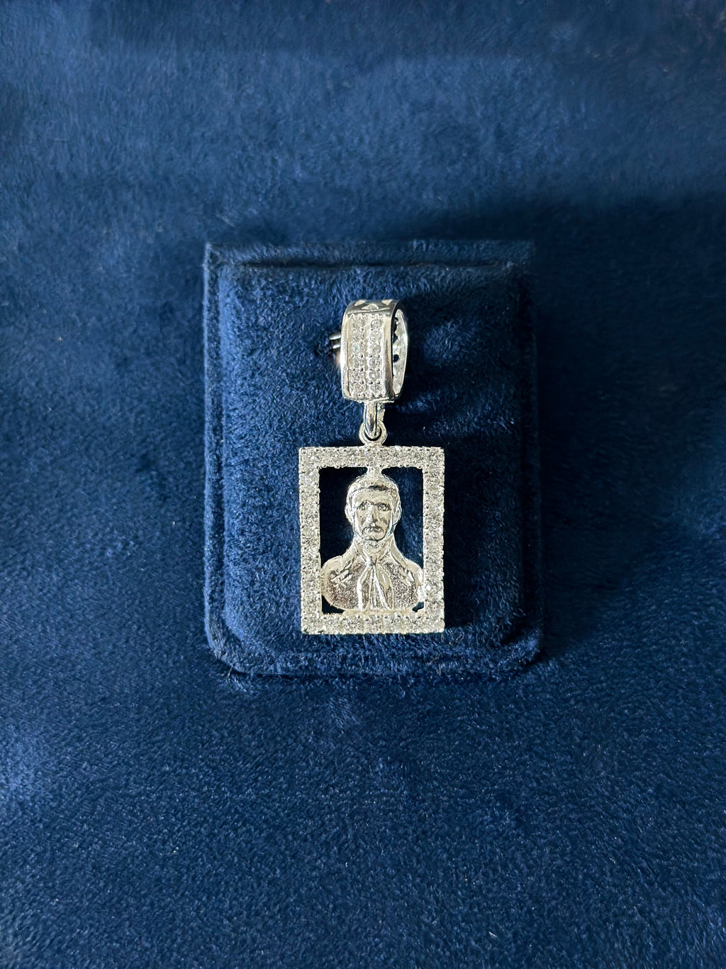 Dije Retrato Malverde Plata .925