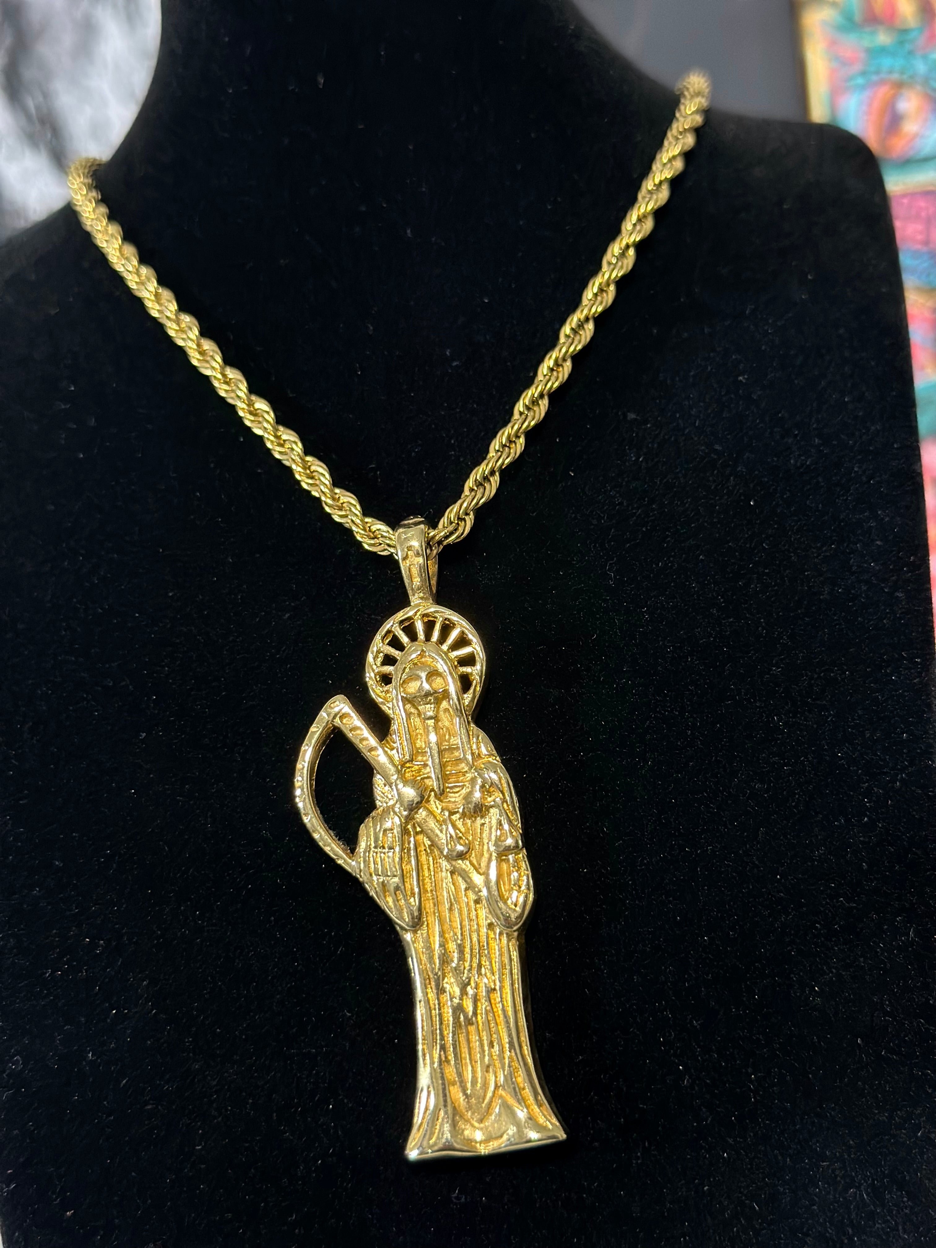 Dije Santa Muerte Acero