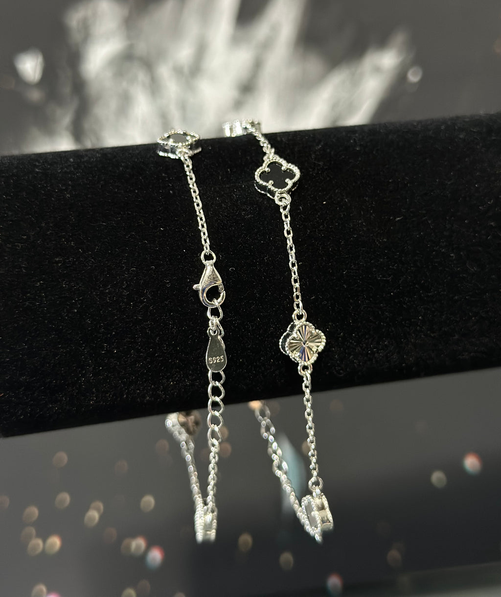 Pulsera VC 5 trébol Plata .925