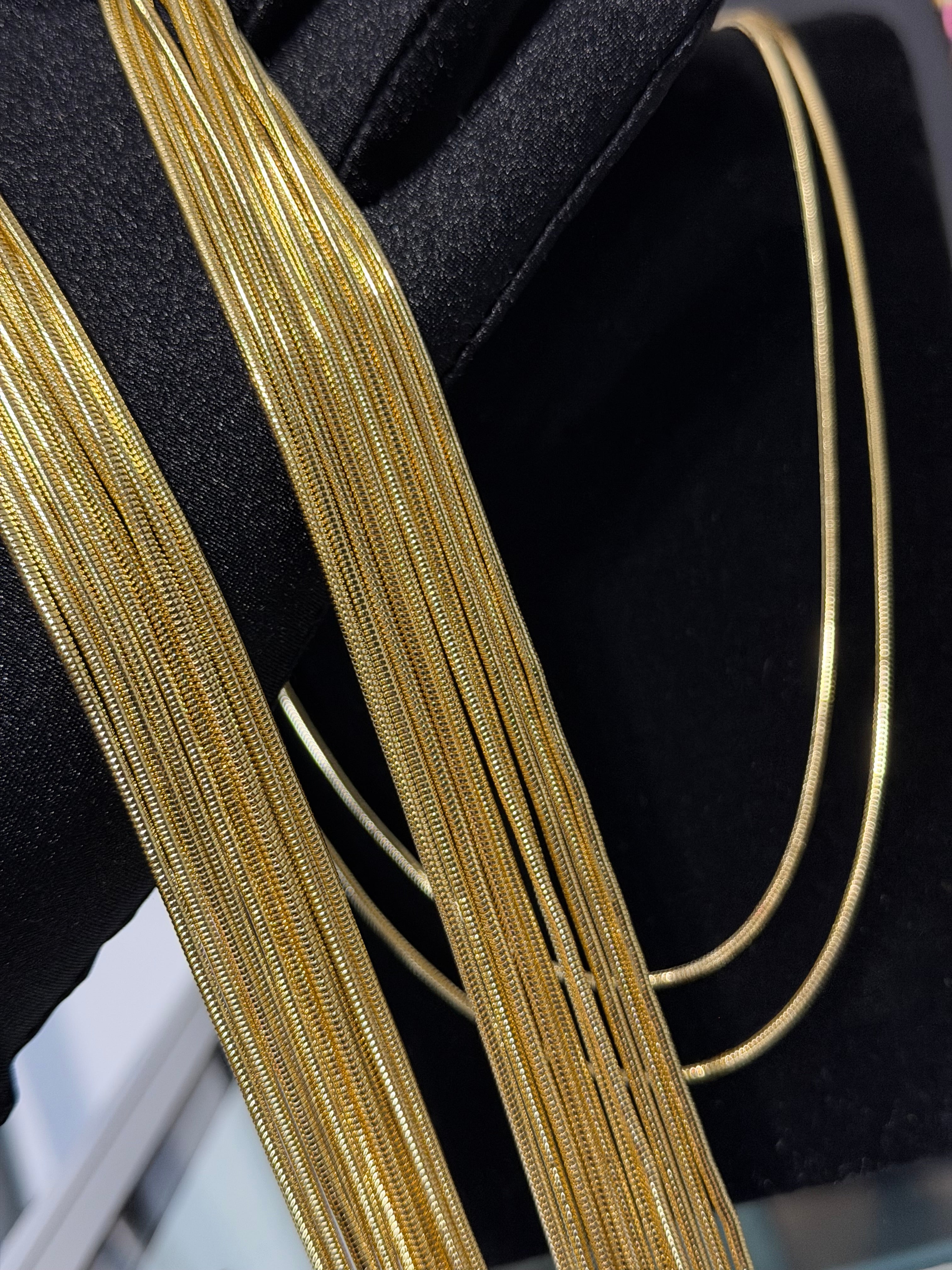 Cadena Snake 2mm Oro Laminado