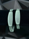 Esclava Petatillo 9mm Zirconias Plata .925