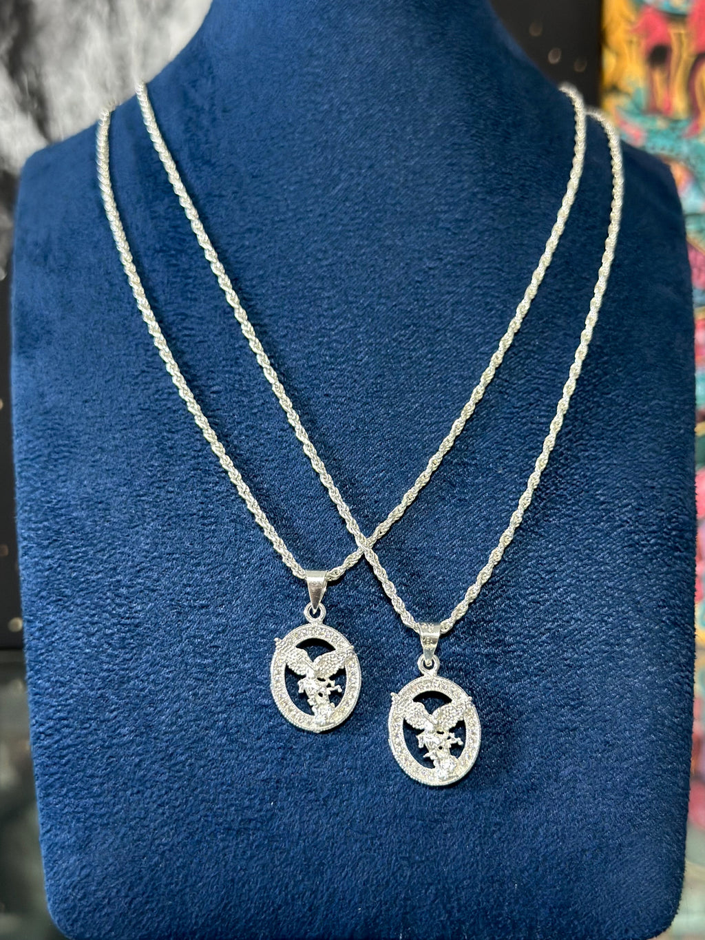 Dije Medalla San Miguel Arcángel Plata .925