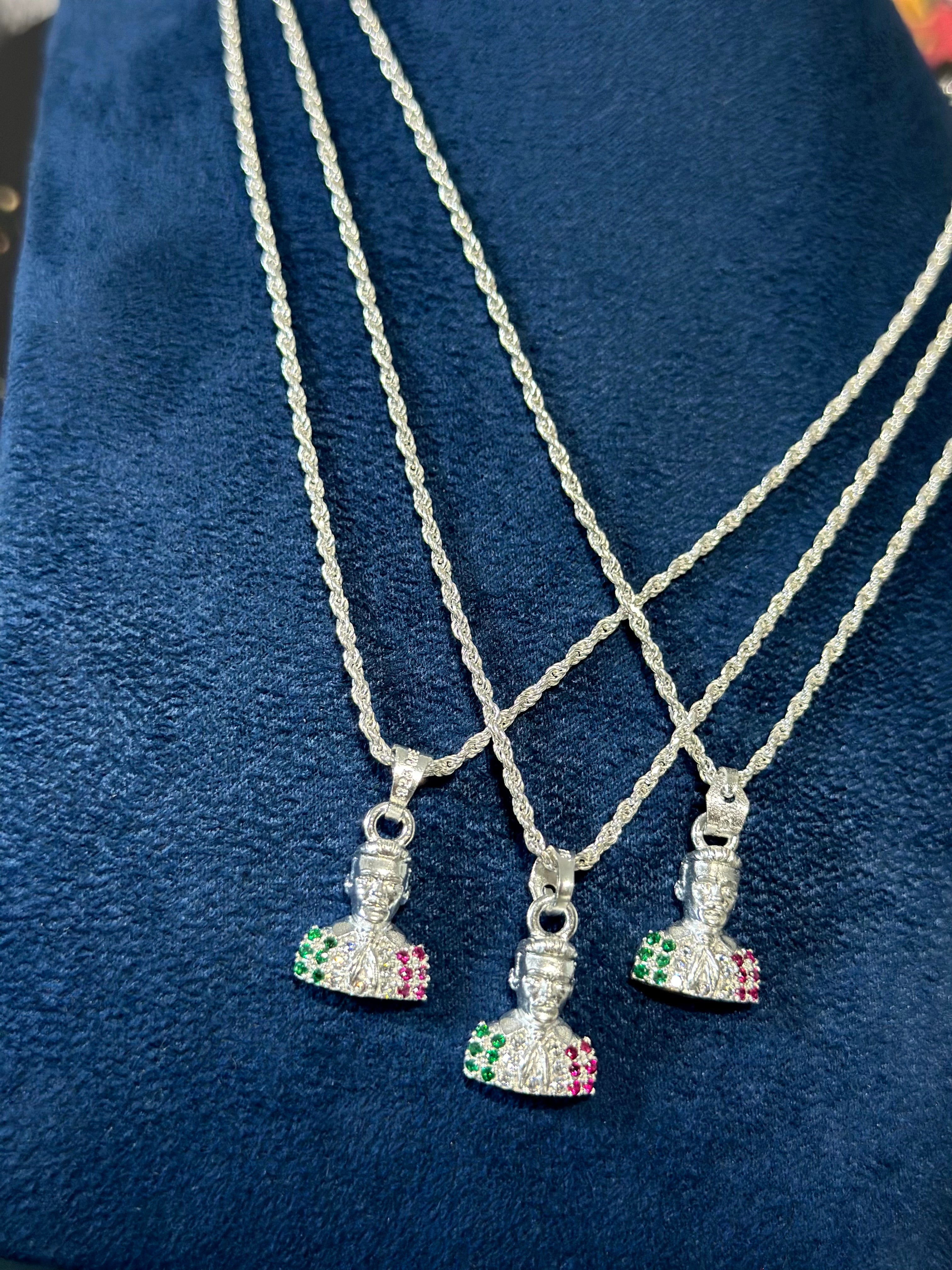 Dije Malverde Medio Cuerpo Plata .925