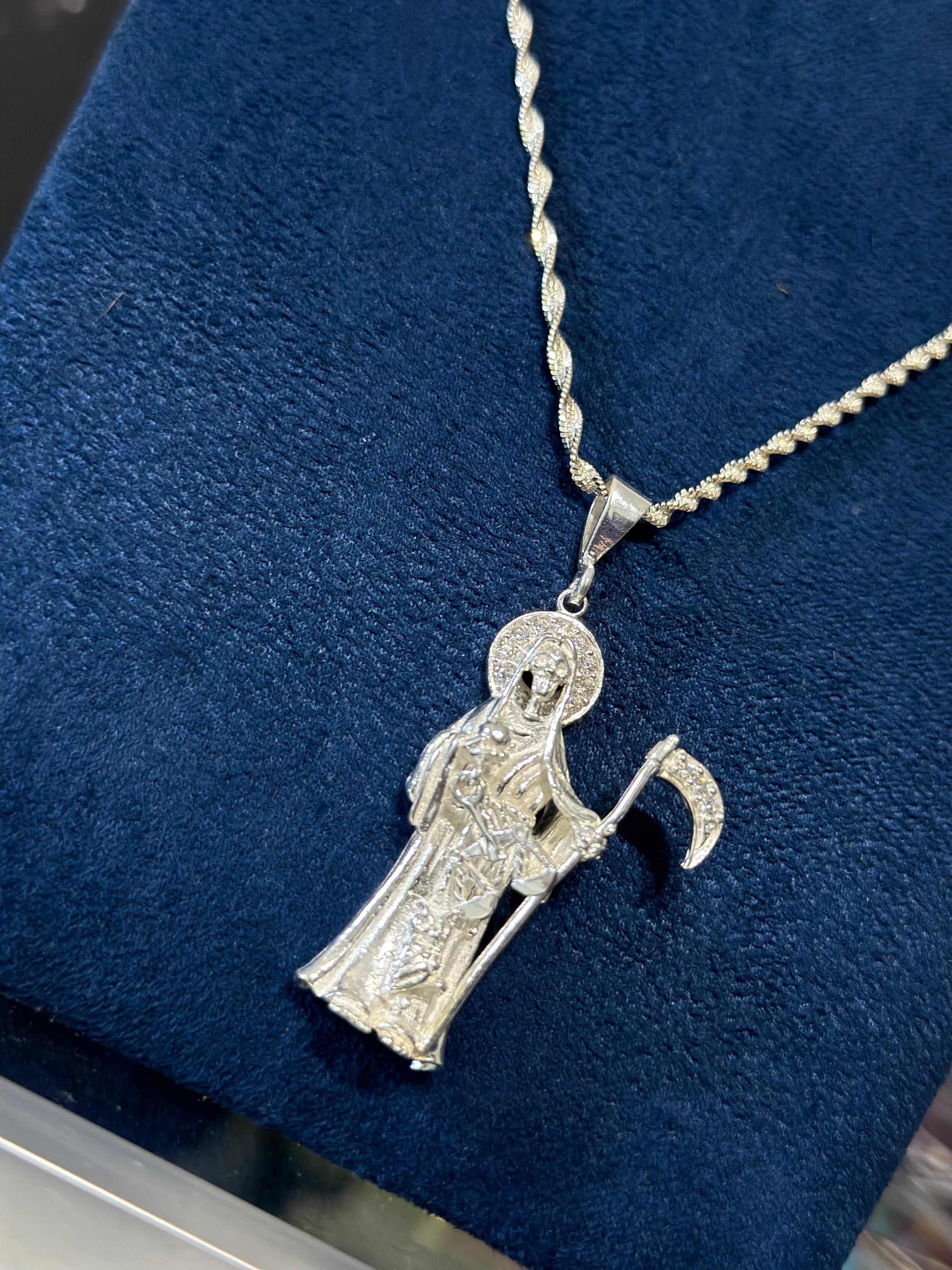 Dije Santa Muerte Plata .925