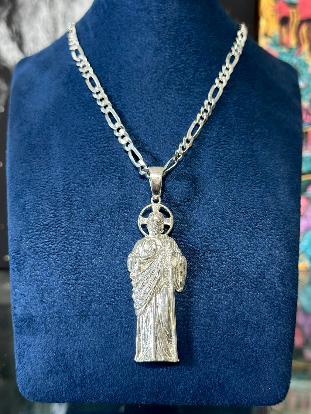 Dije San Judas Liso Plata .925