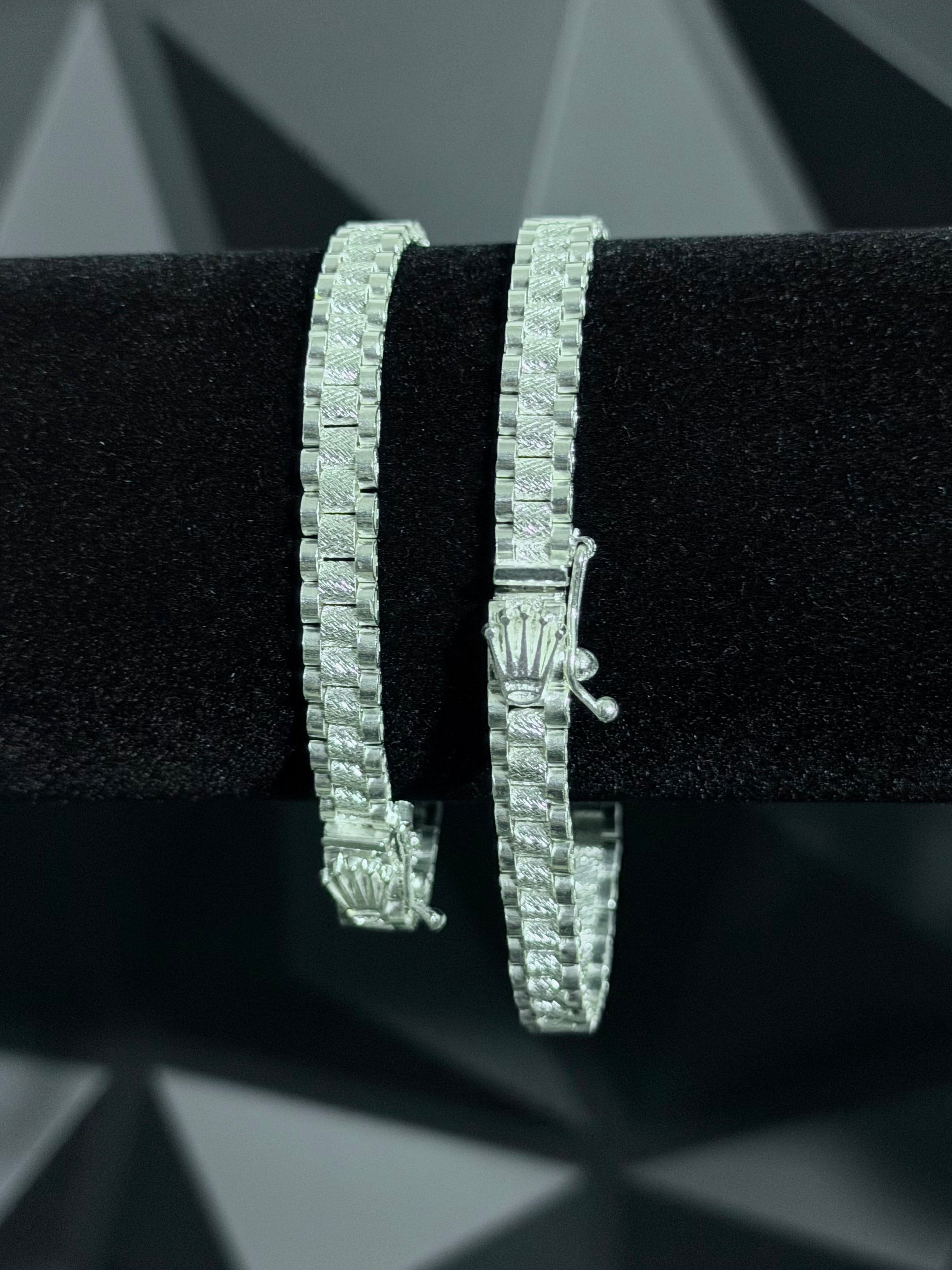 Pulsera Rolex 7mm Plata .925
