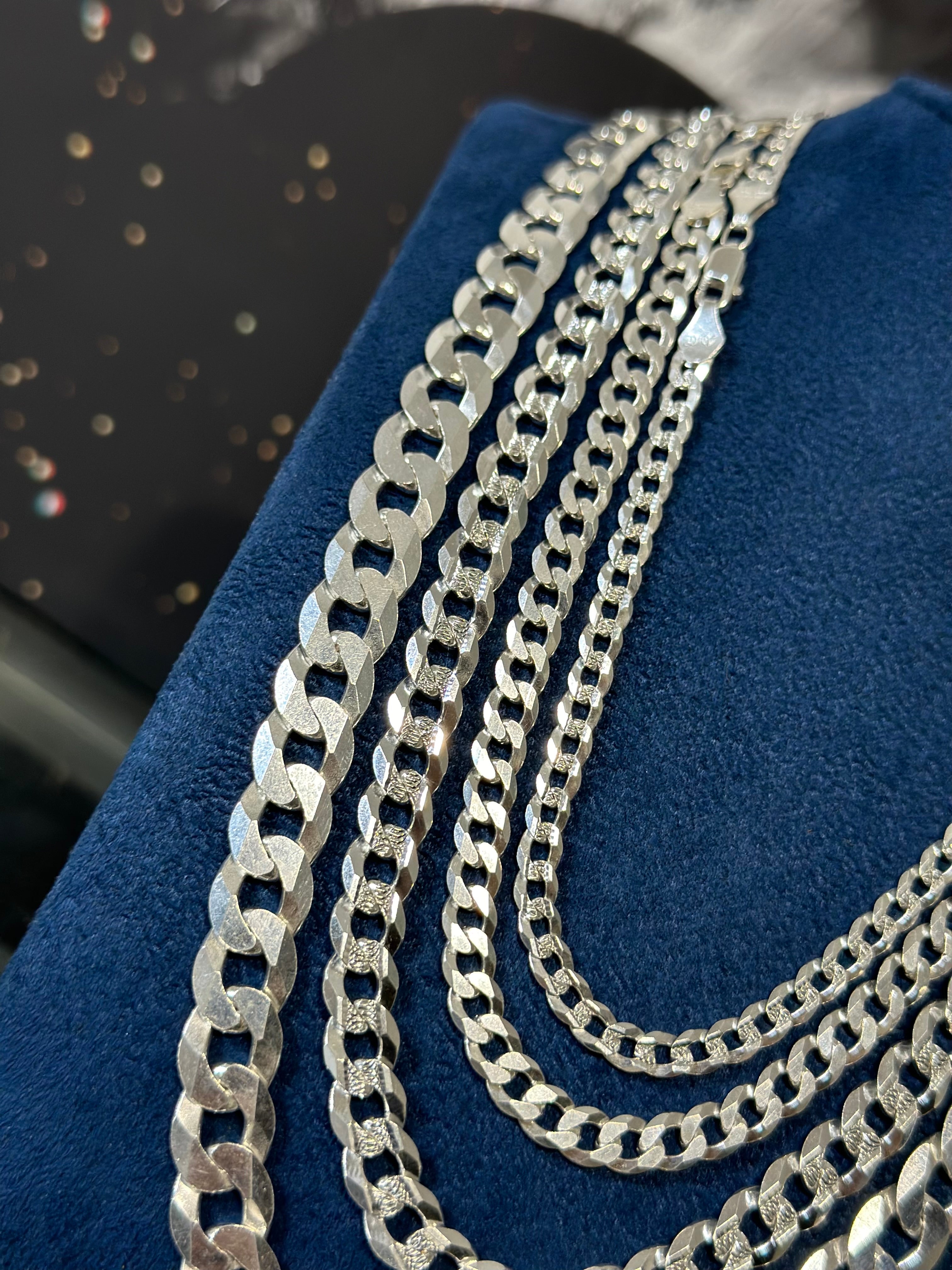 Cadena Cubana Plata .925