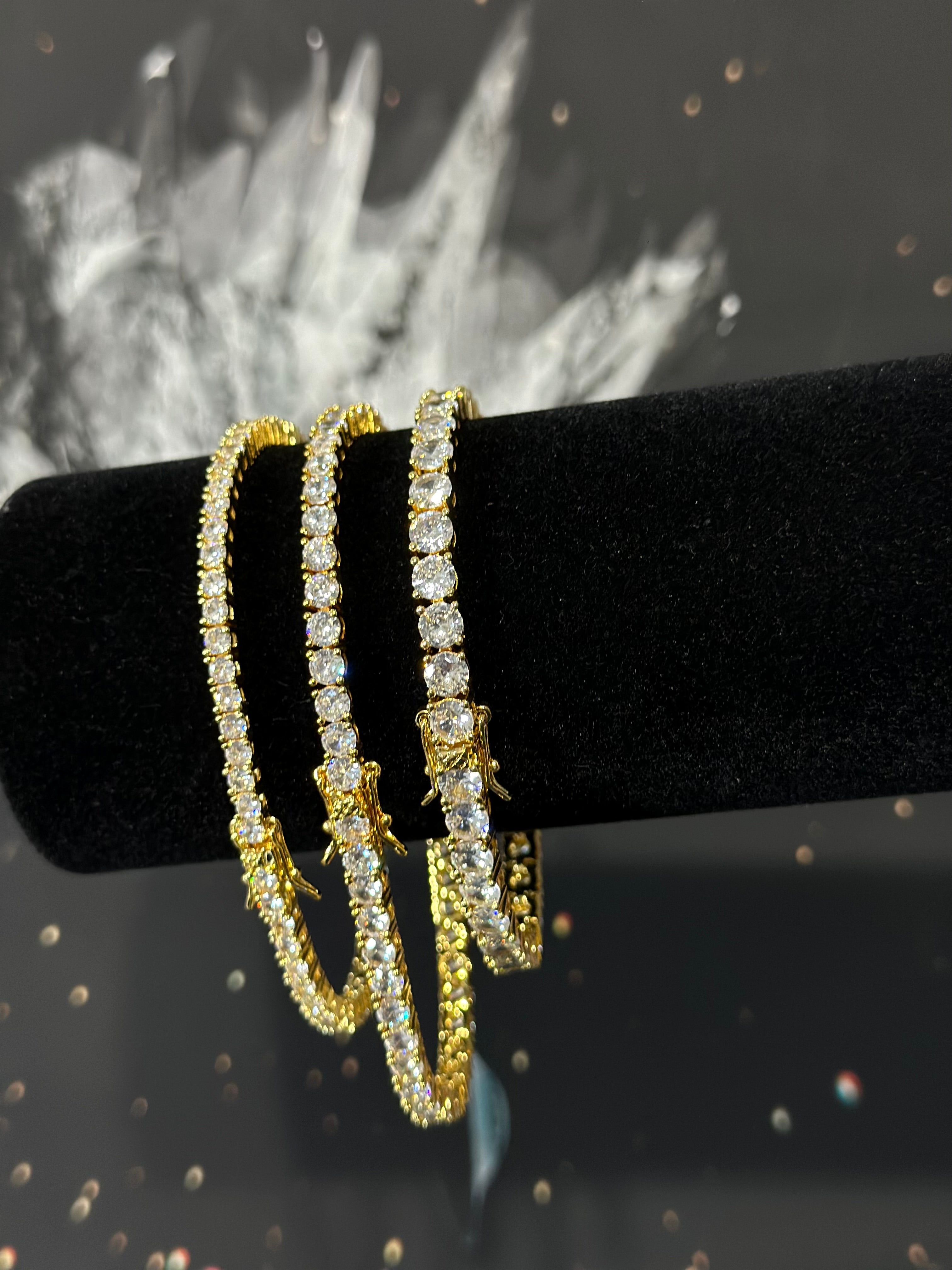 Pulso Tennis Laminado 18k