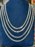 Cadena Cubana Lisa 4mm Plata .925
