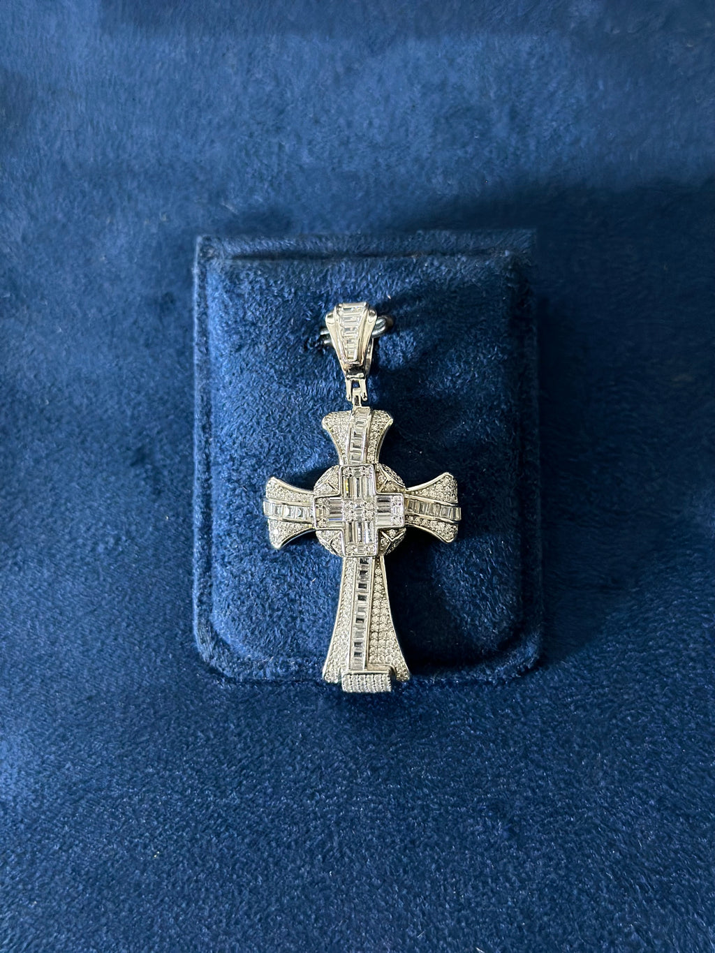 Dije Cruz Doble Plata .925