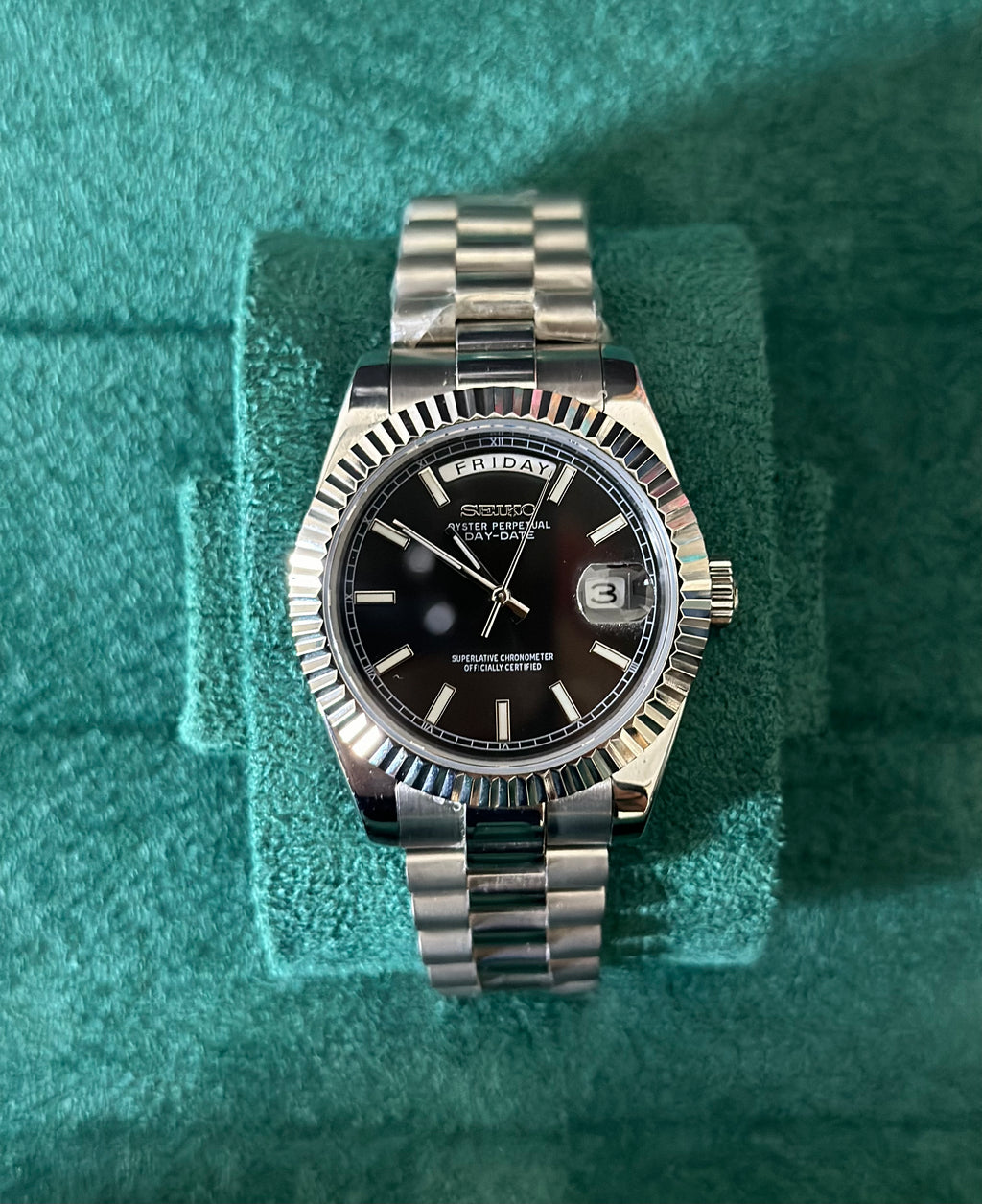 Black Daydate - Seiko Mod