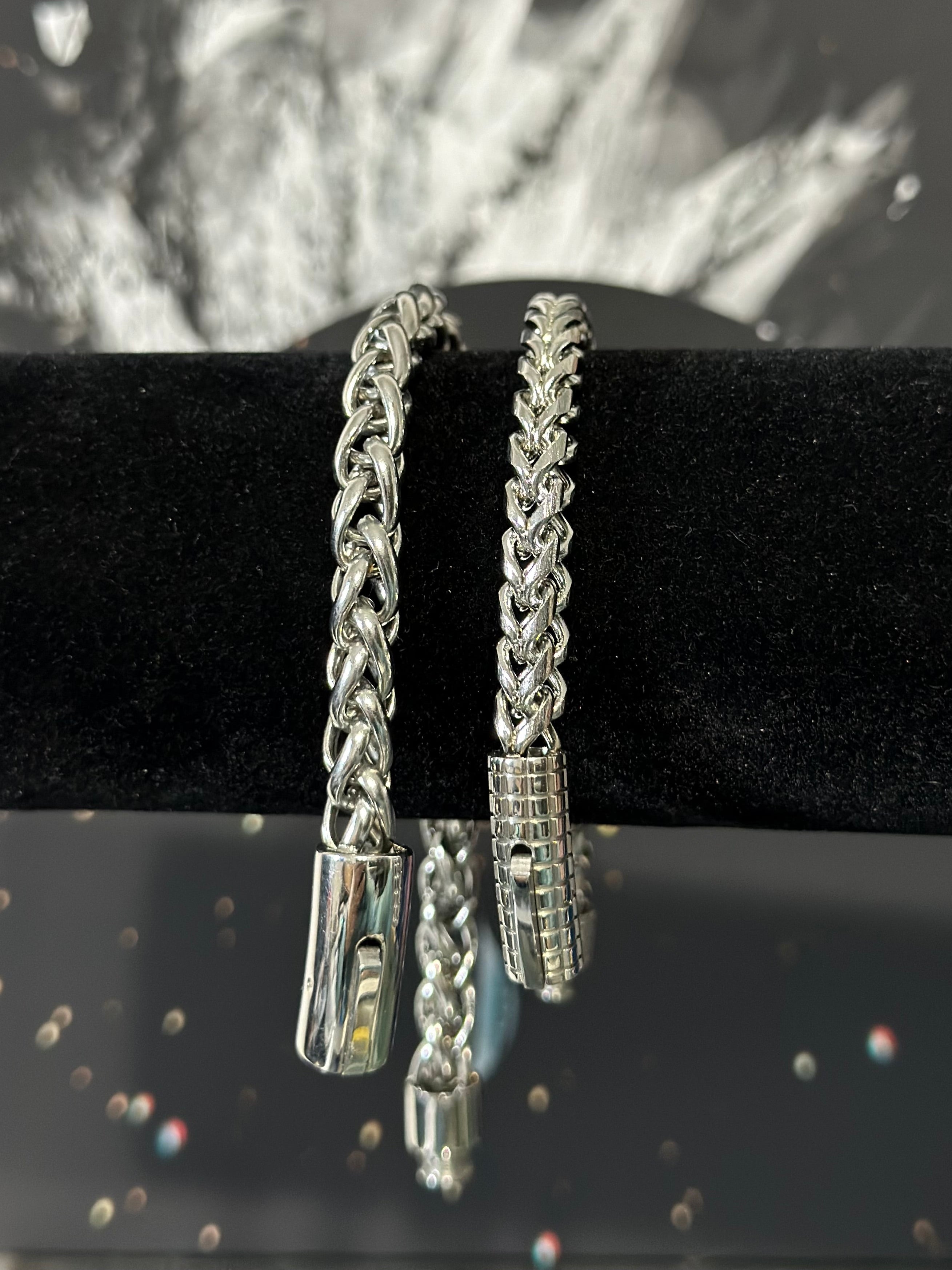 Pulsera Broche Cilindro Acero