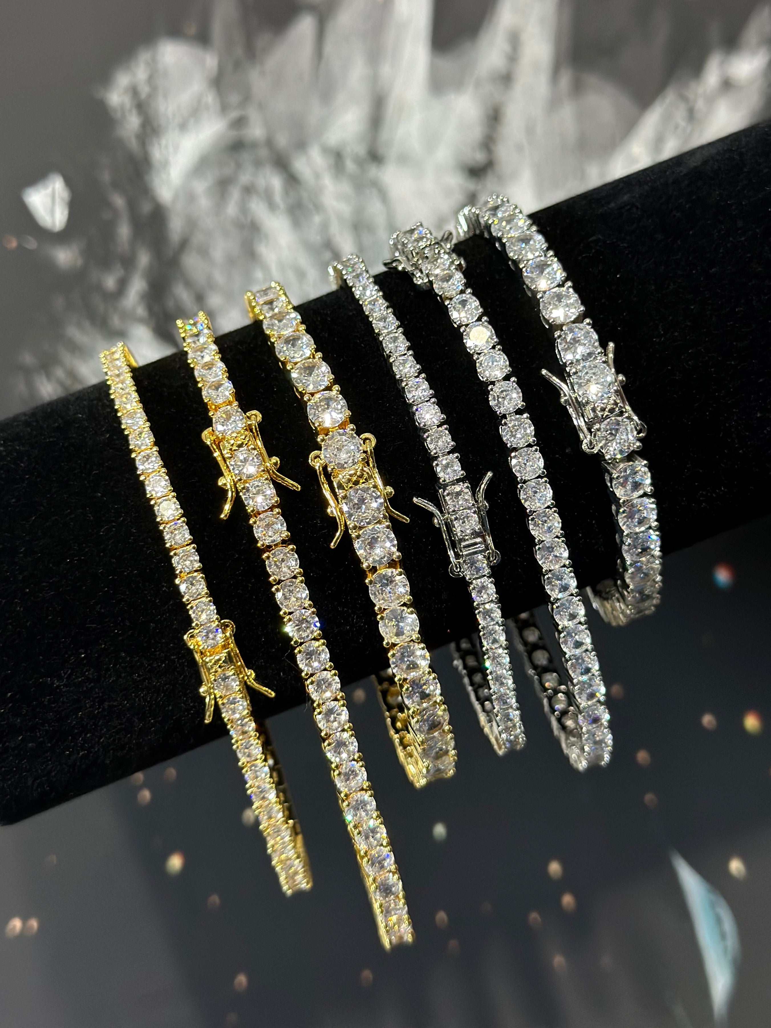 Pulso Tennis Laminado 18k