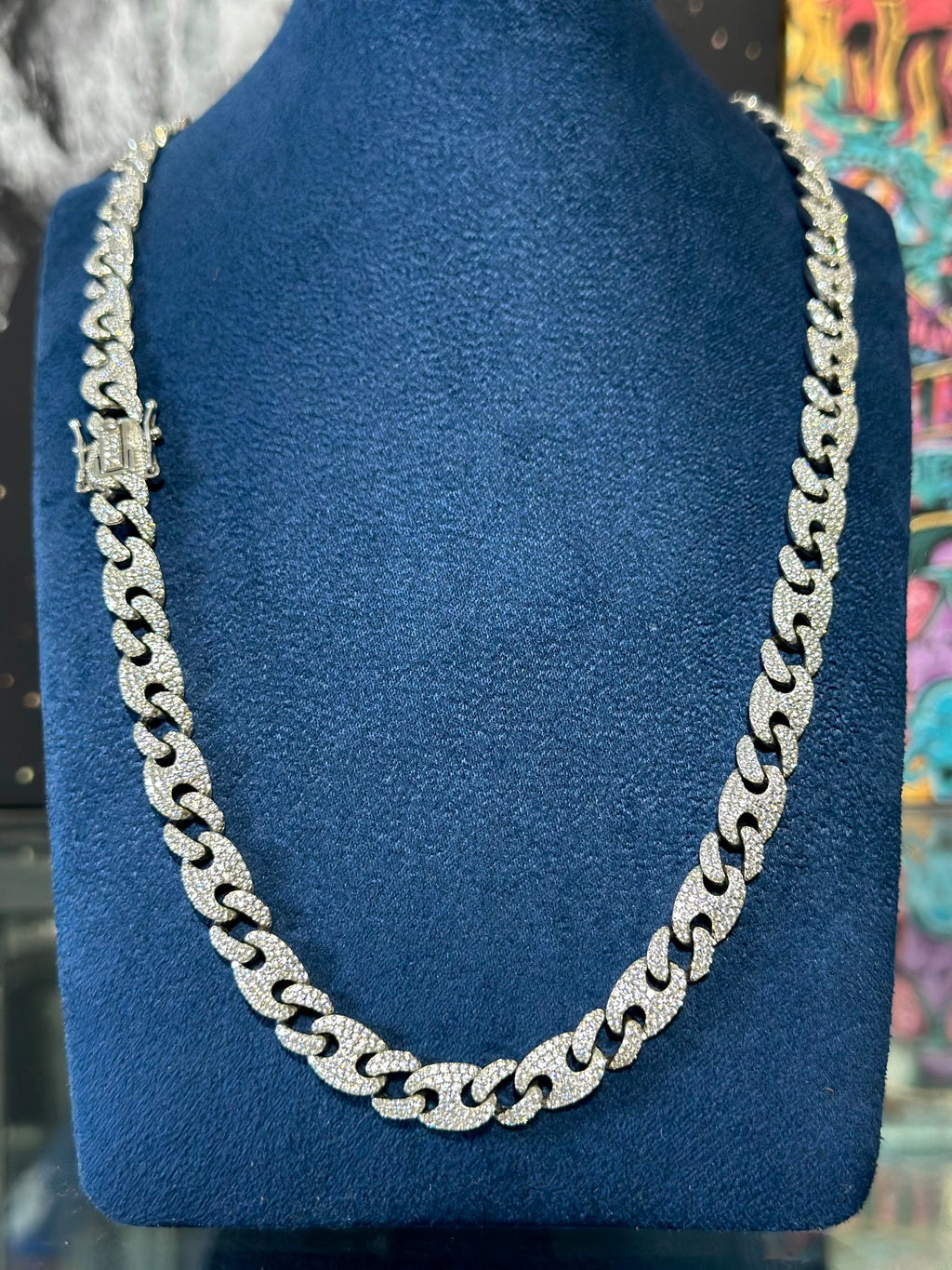 Cadena Gucci Zirconia Plata .925