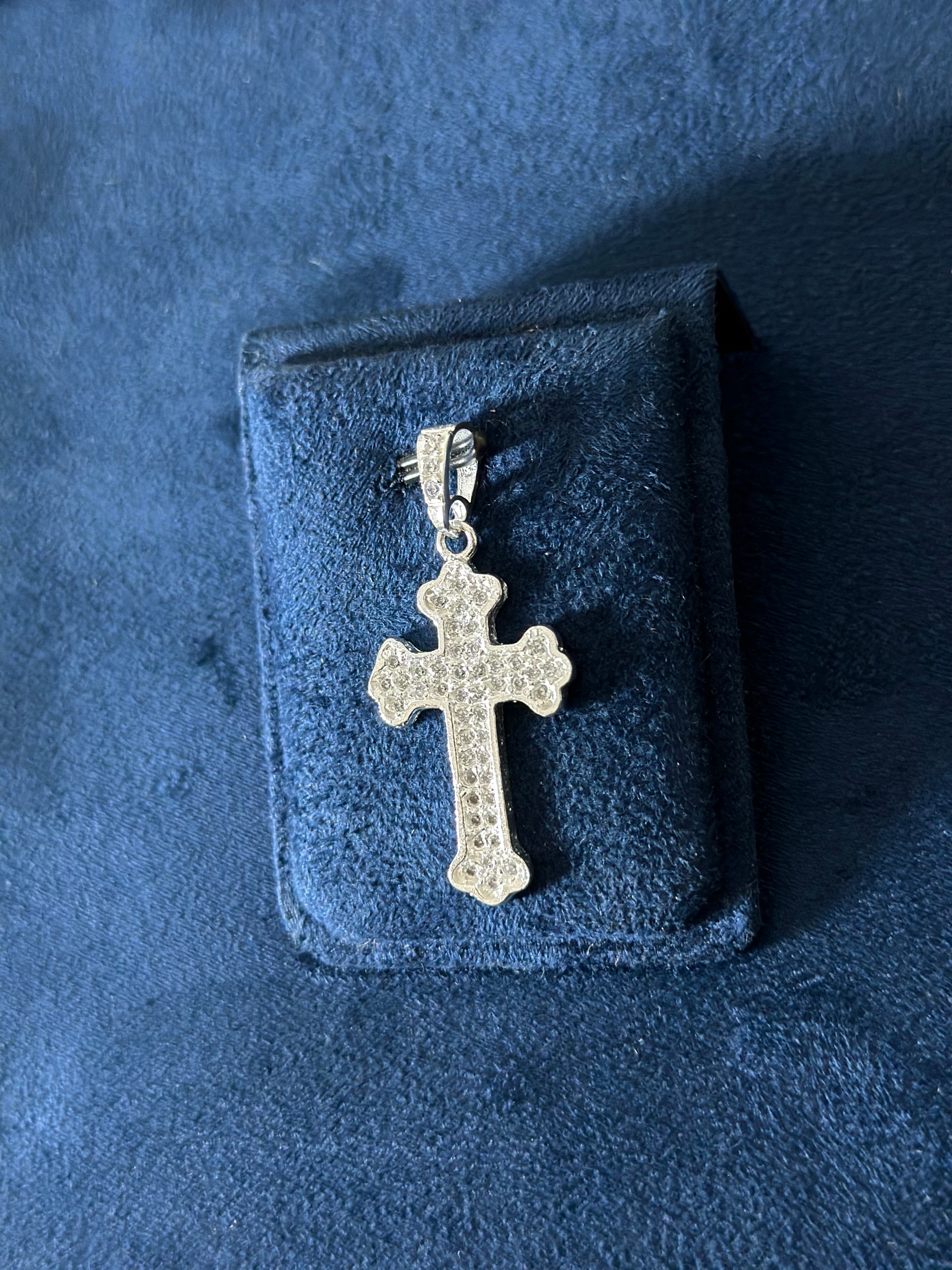 Dije Cruz Zirconias Plata .925