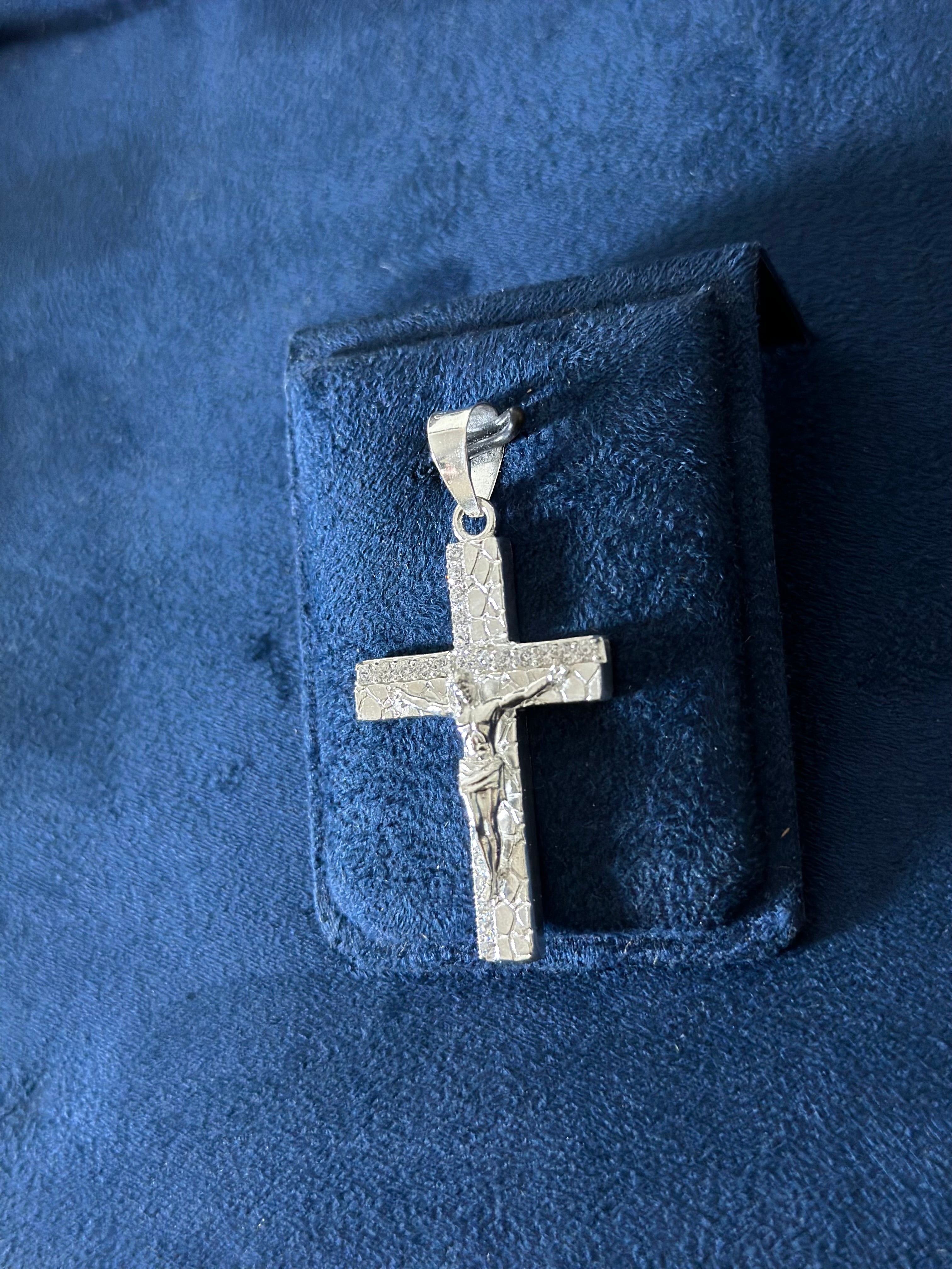 Dije Cruz Piedra Plata .925