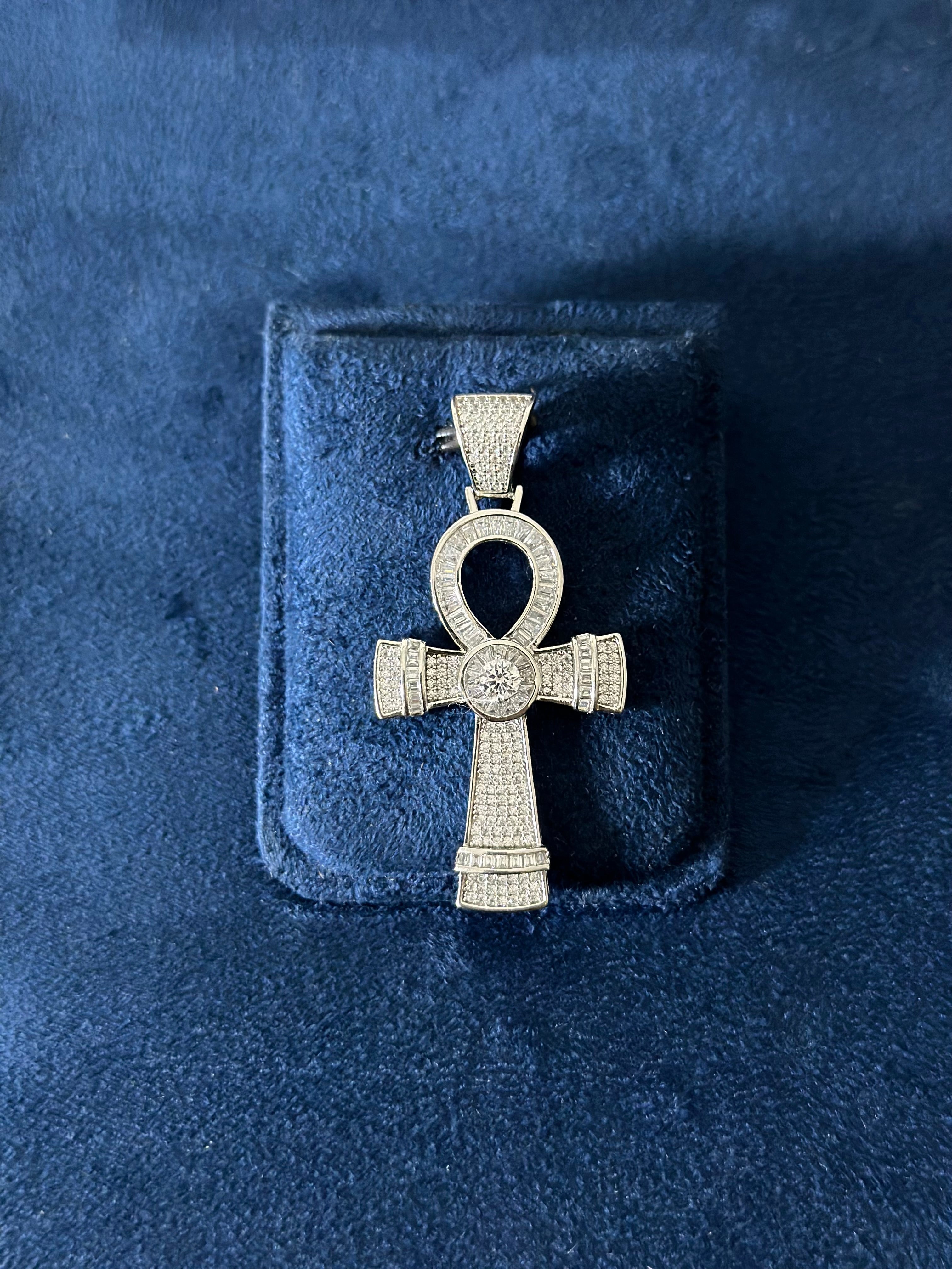 Dije Cruz Egipcia Plata .925