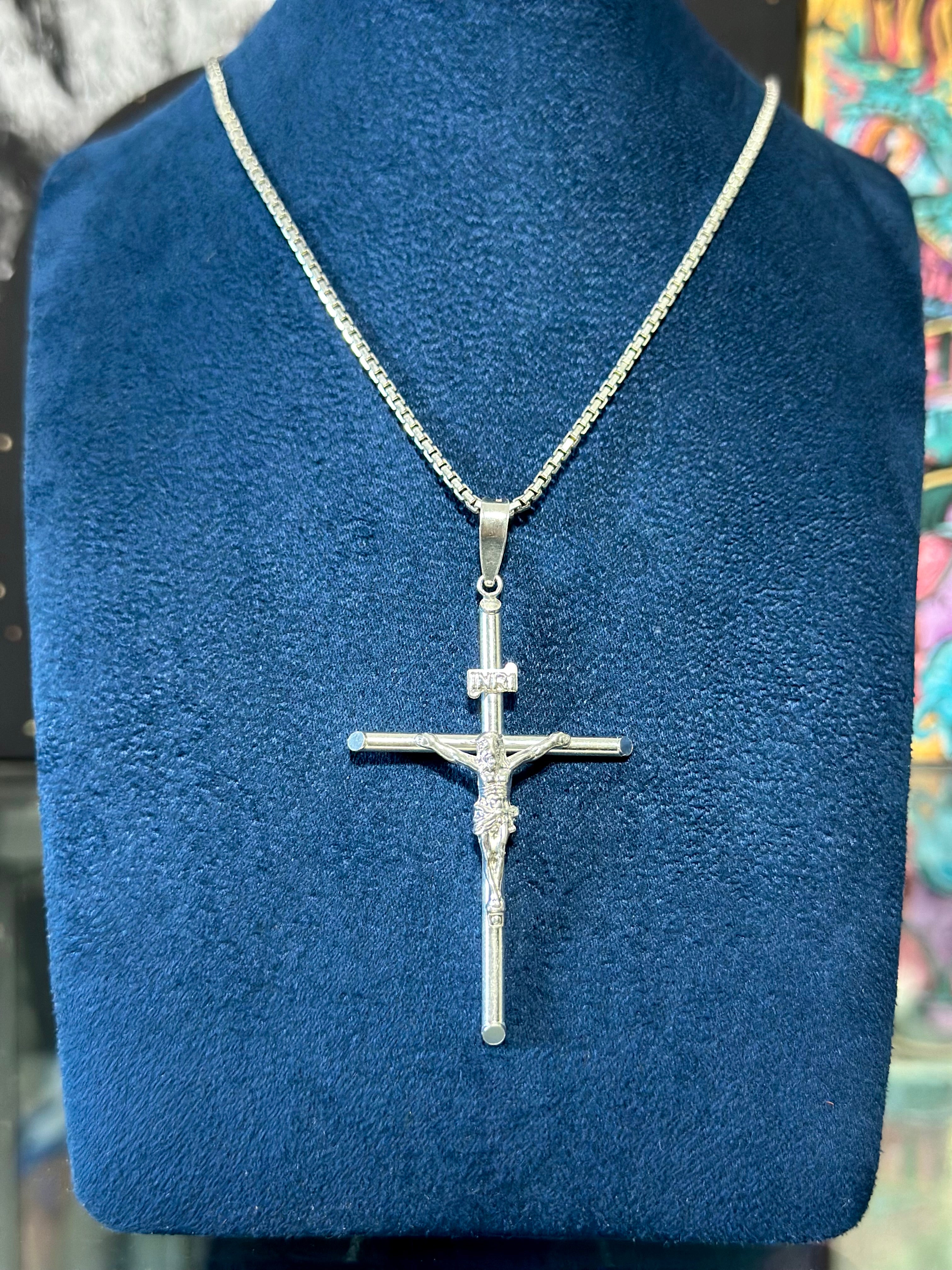 Dije Cruz INRI Plata .925