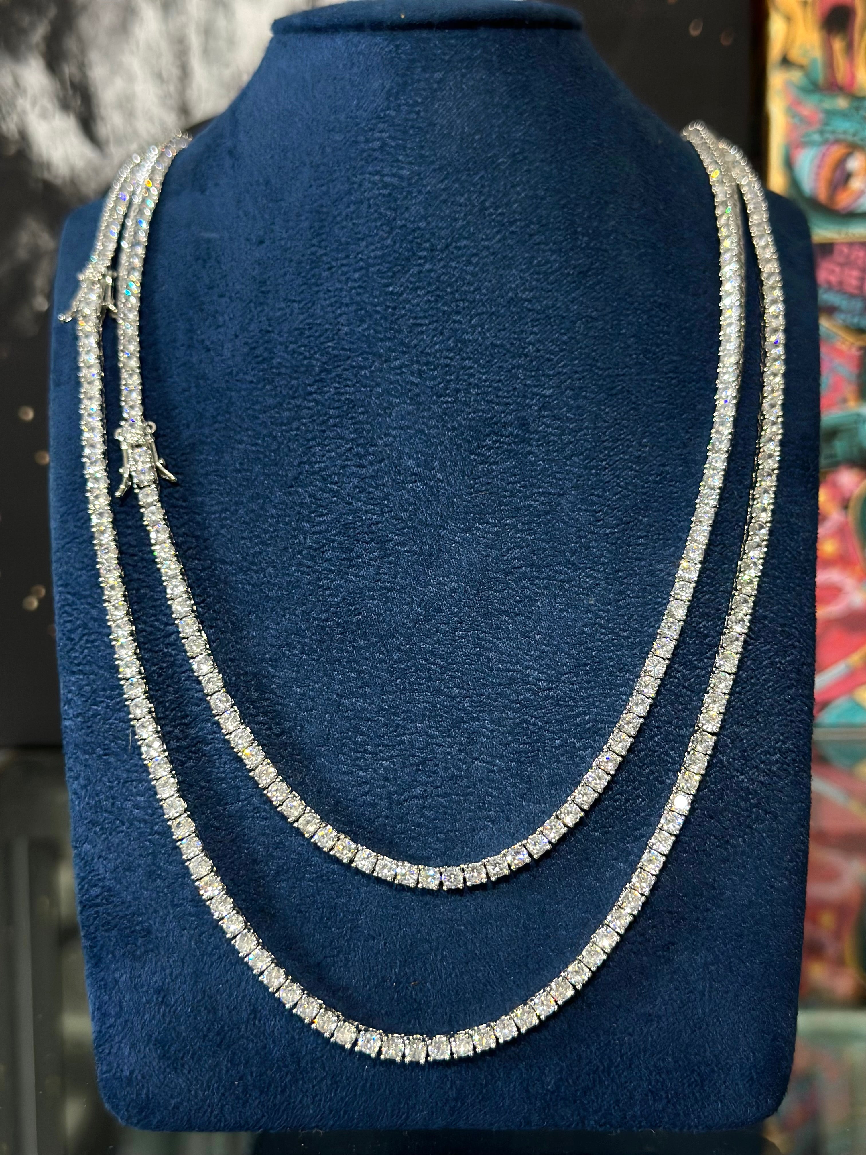 Cadena Tennis Laminado 18k