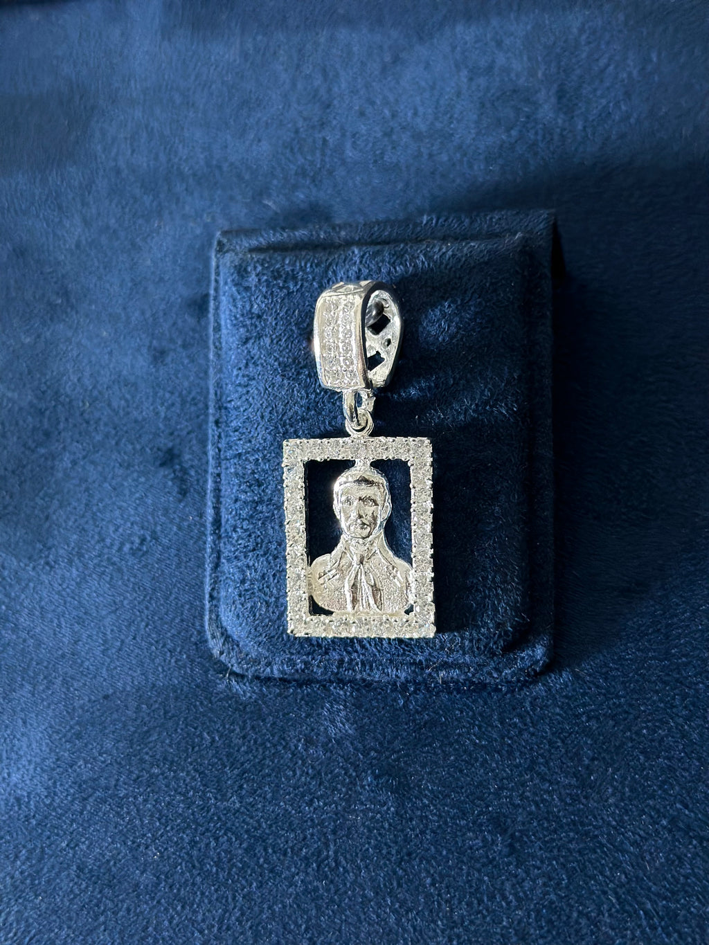 Dije Retrato Malverde Plata .925