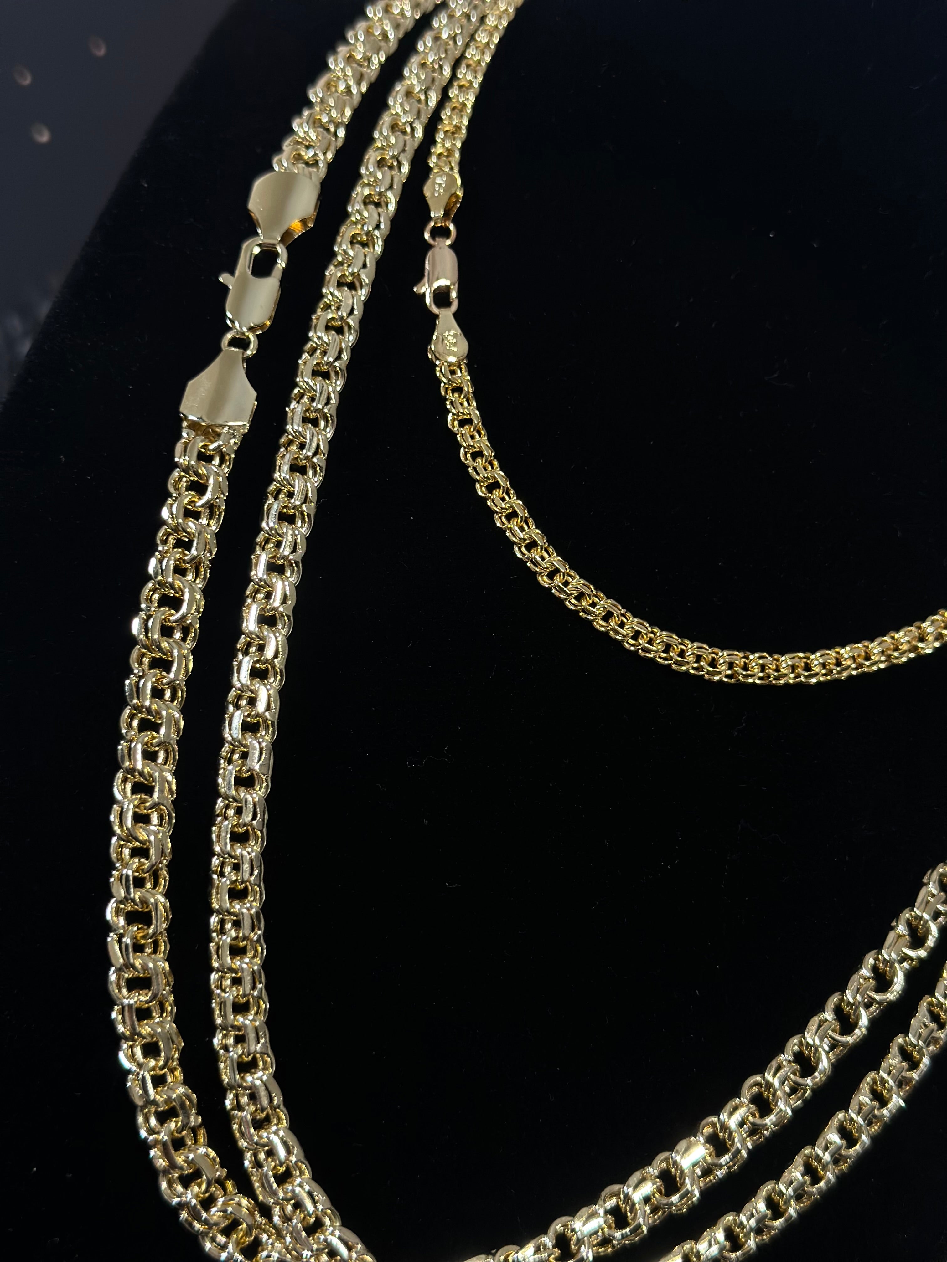 Cadena Tejido Chino Oro Laminado