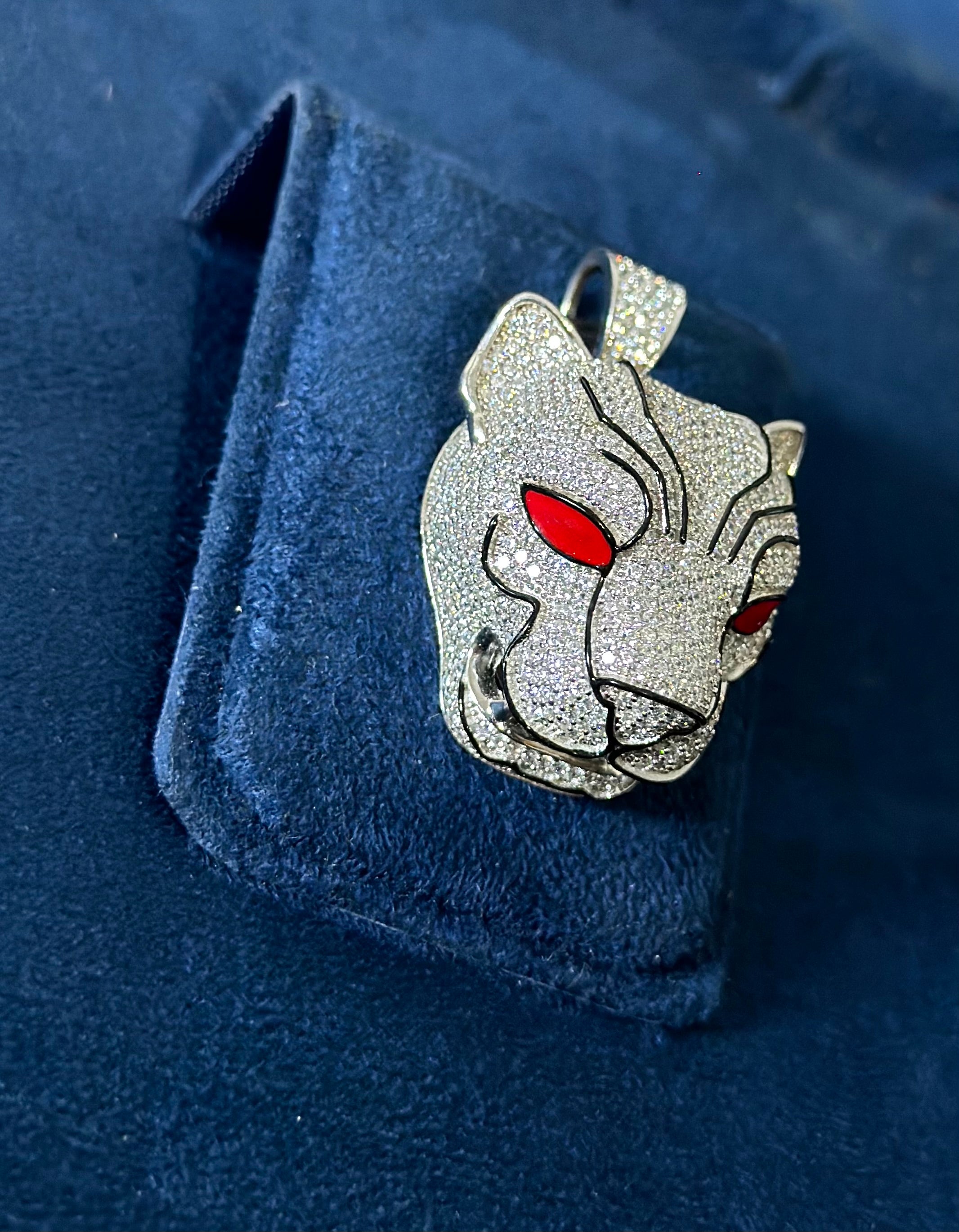 Dije Pantera Plata .925