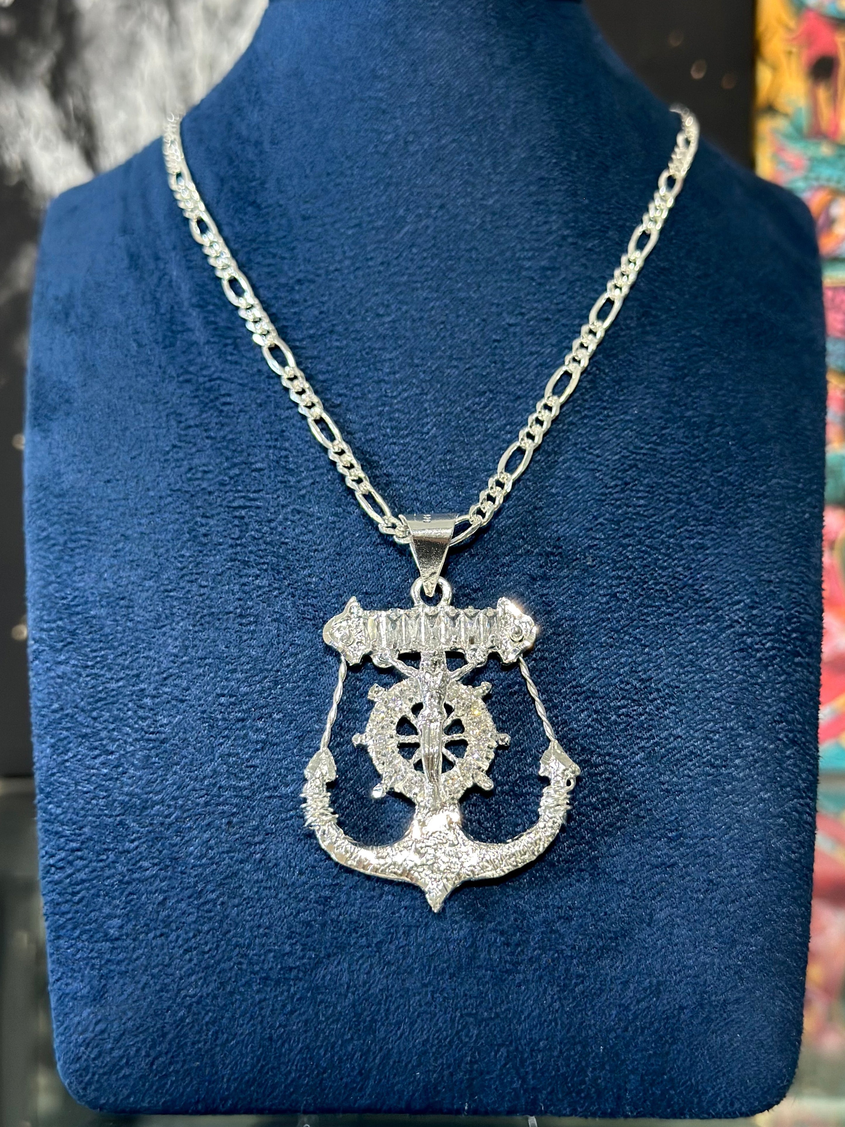 Dije Cruz Marinera Plata .925