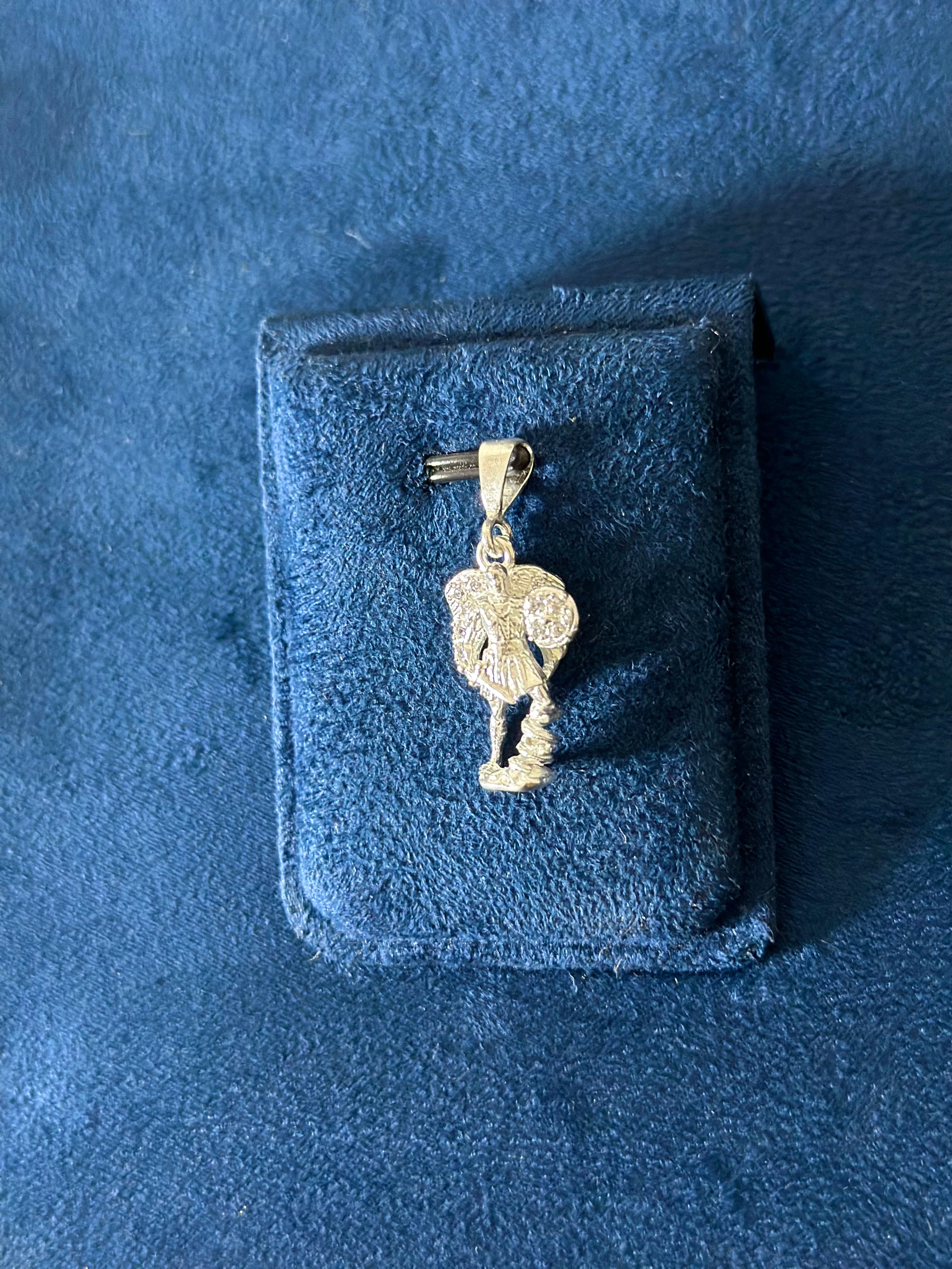 Dije Arcángel Cuerpo Plata .925