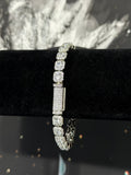 Pulsera Tennis Squared Laminado 18k
