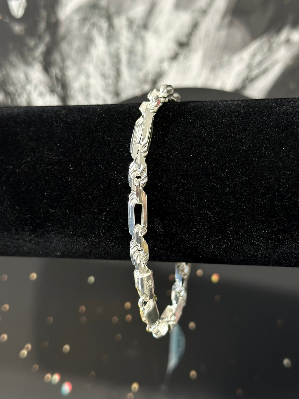 Pulsera Torzal Fígaro 6.5mm Plata .925