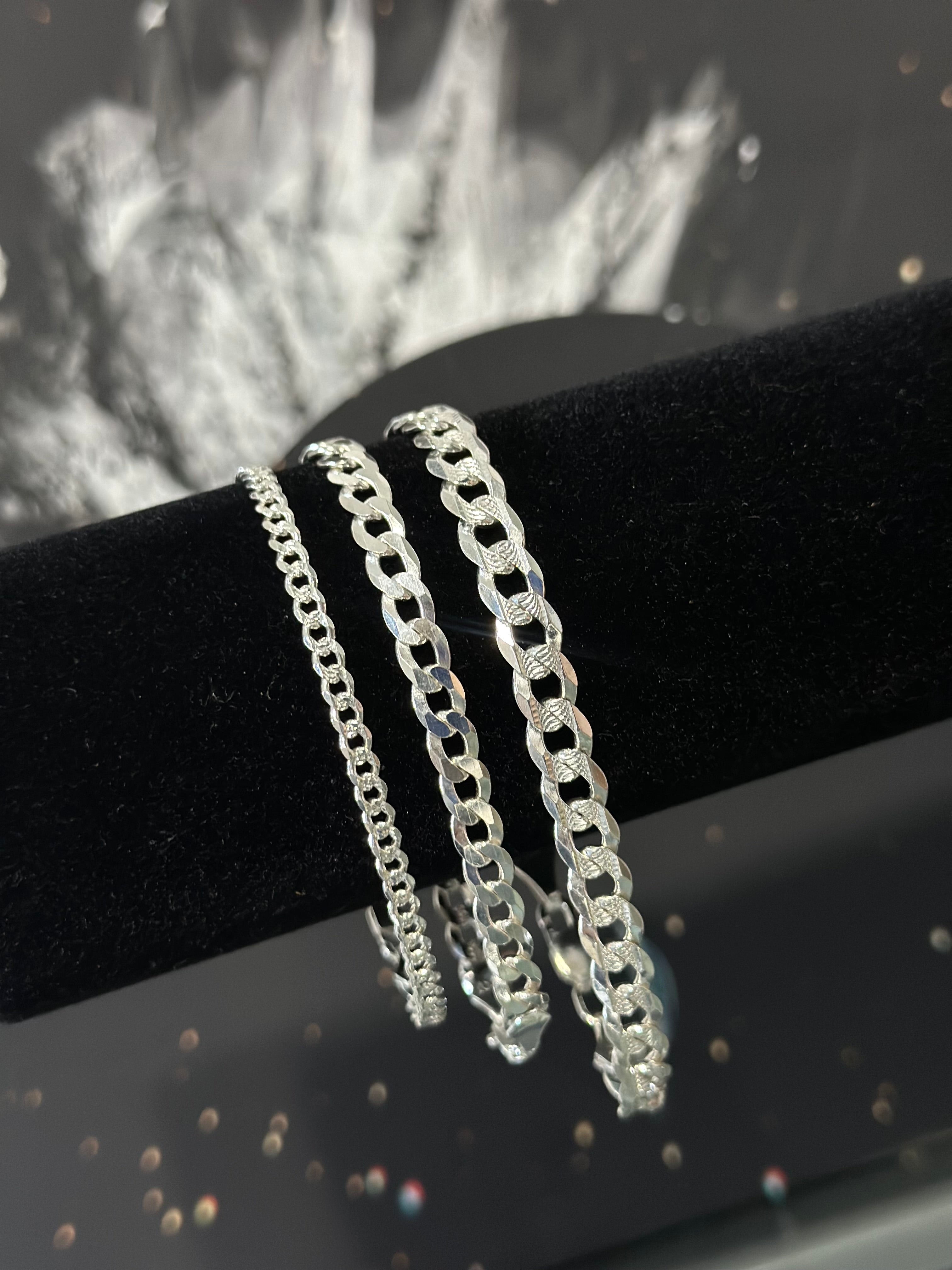 Pulsera Cubana Plata .925