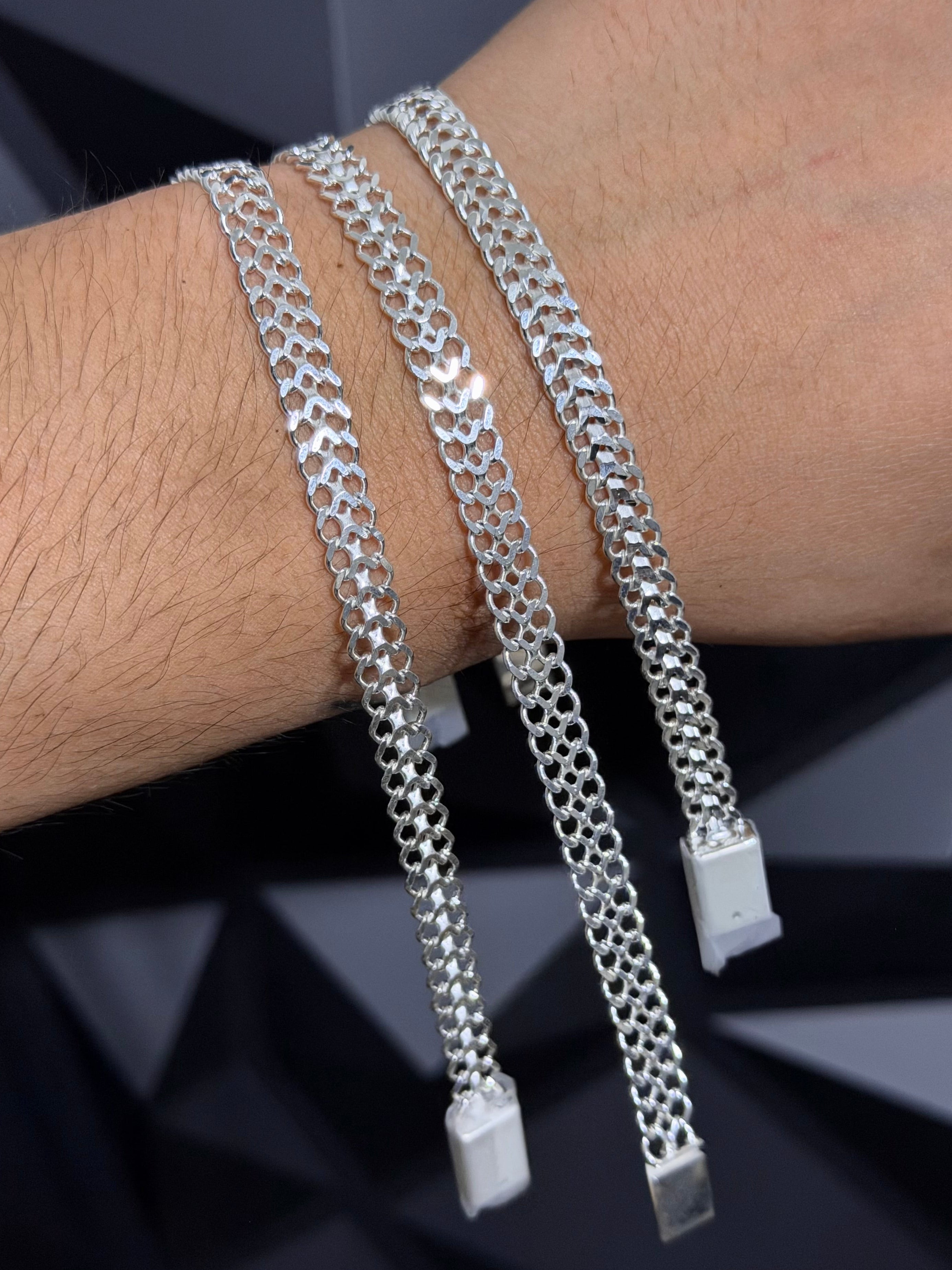 Pulsera Petatillo 7mm Plata .925