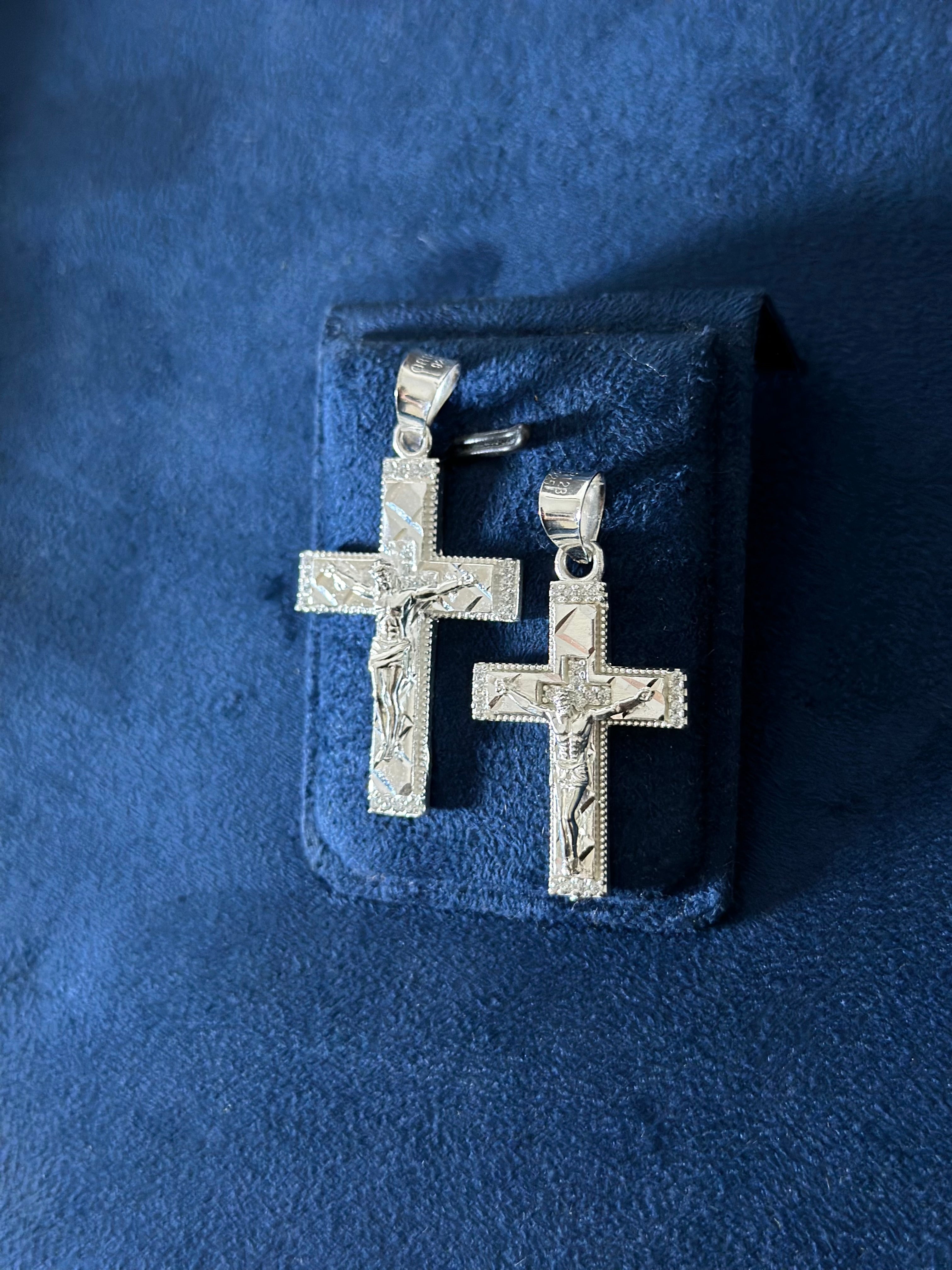 Dije Cruz 2 tamaños Plata .925