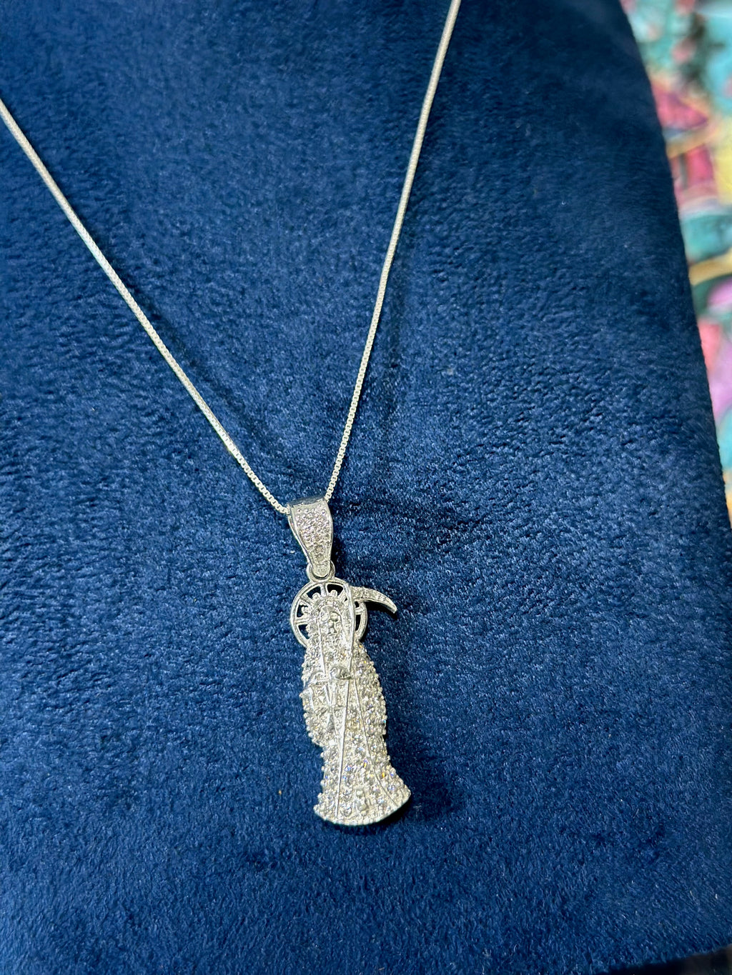 Dije Santa Muerte Mini Plata .925