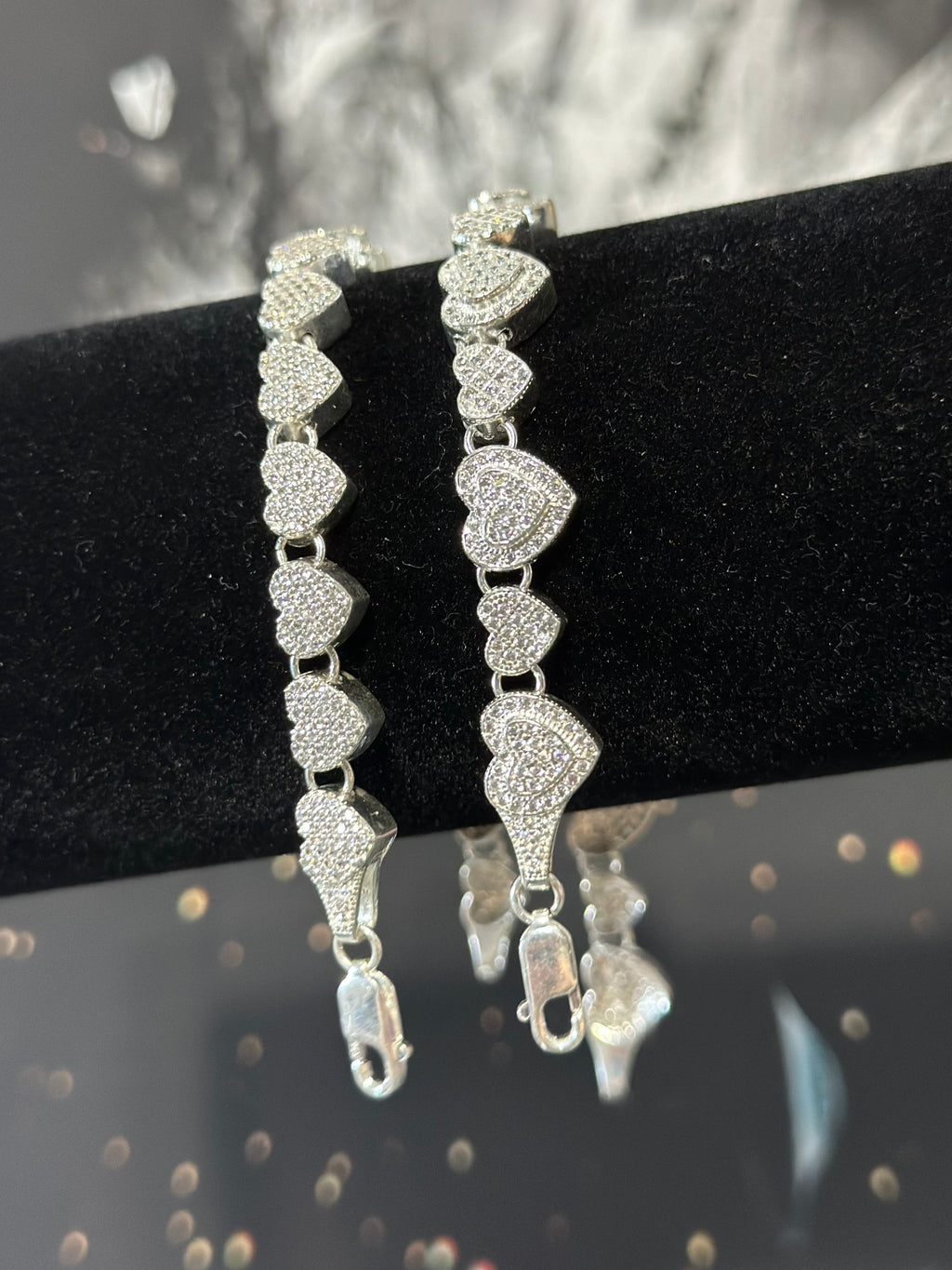 Pulsera Hearts Plata .925