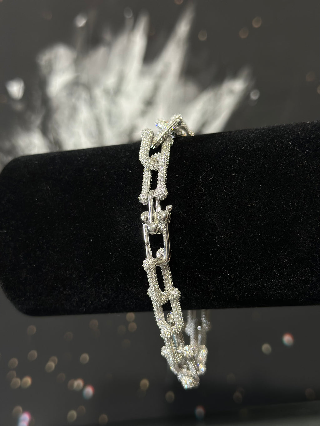 Pulsera Paper Clip Plata .925