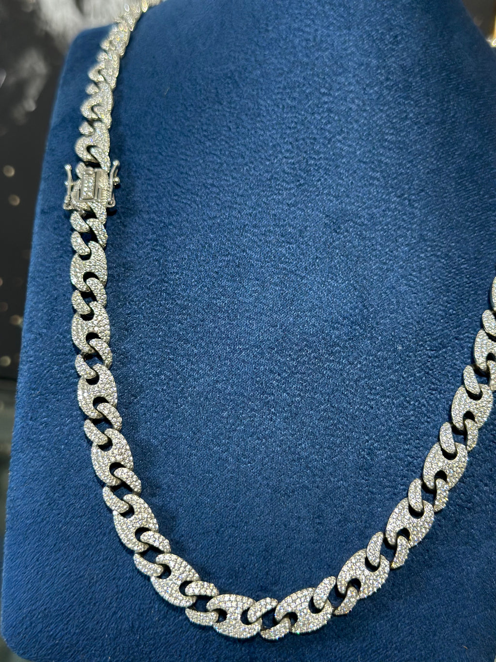 Cadena Gucci Zirconia Plata .925