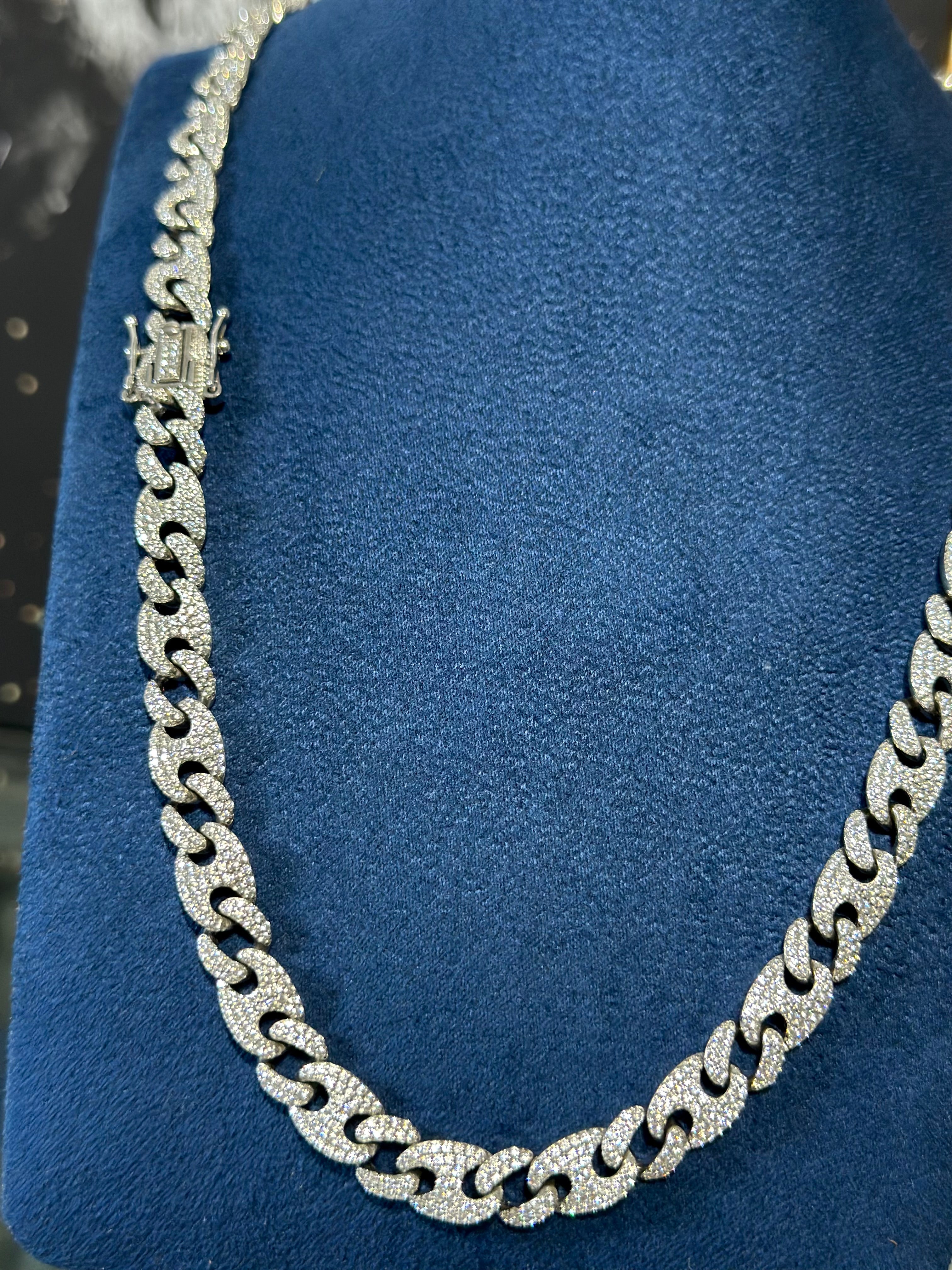 Cadena Gucci Zirconia Plata .925