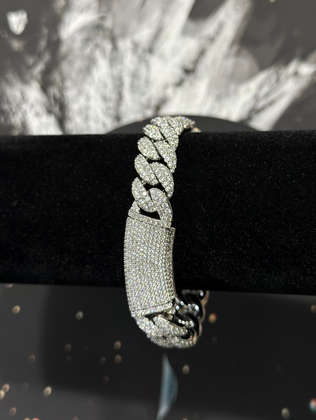 Pulsera Cubana Curva Laminado 18k