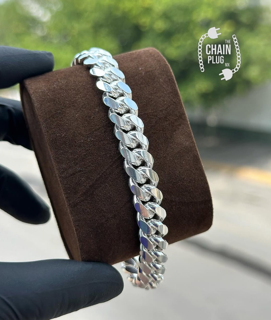 Pulsera Cubana Heavy Plata .925