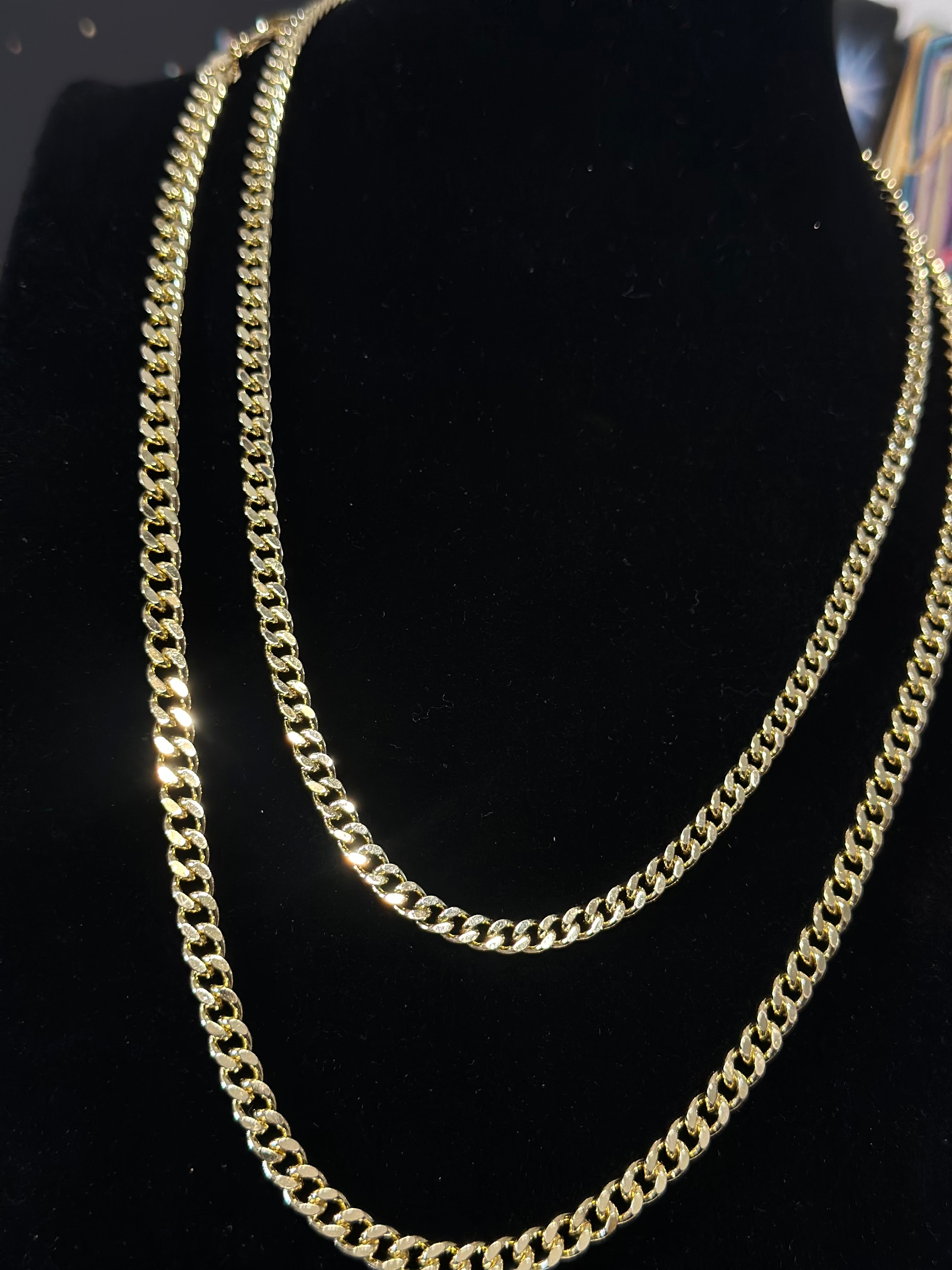 Cadena Barbada Oro Laminado