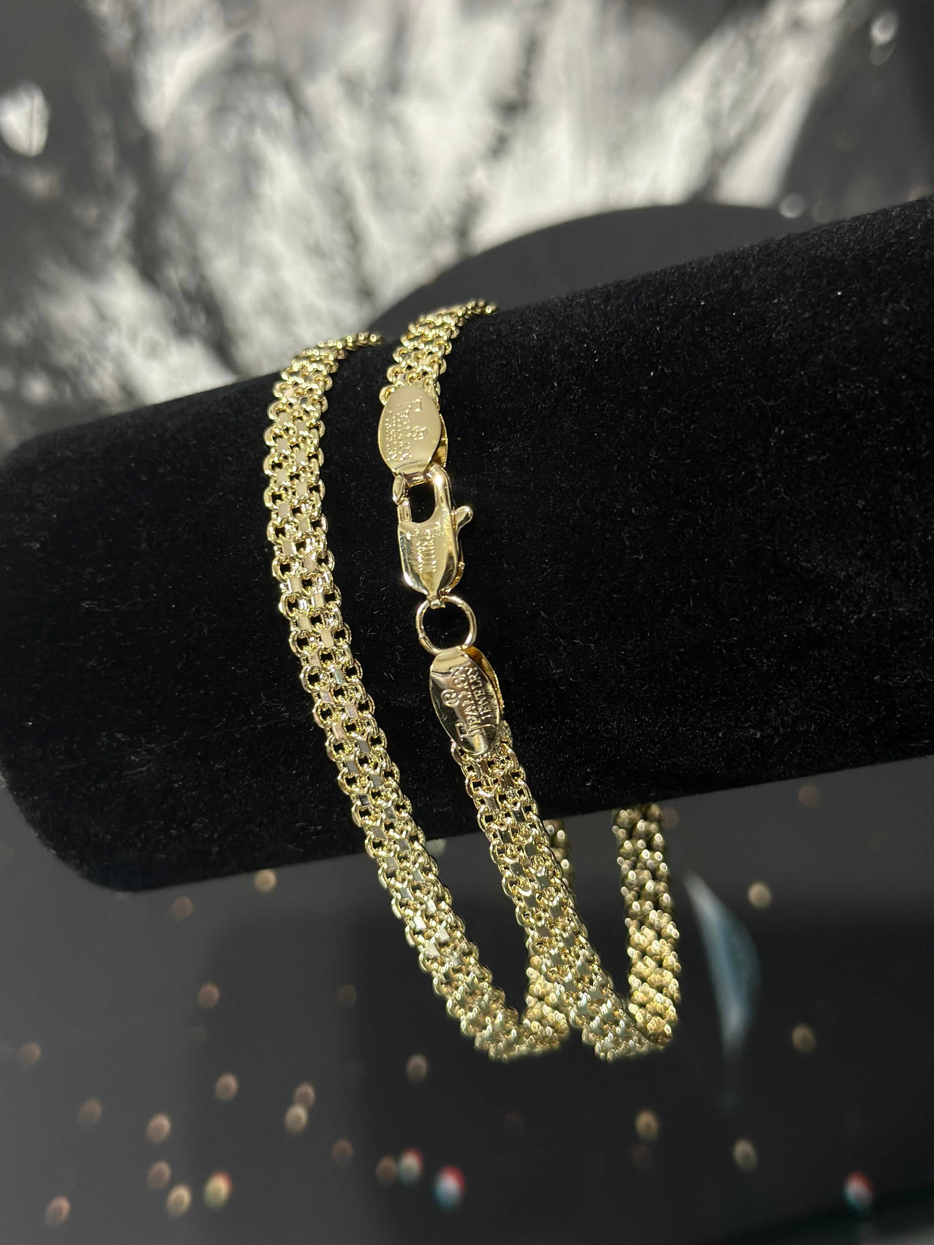 Pulso Petatillo Laminado 18k