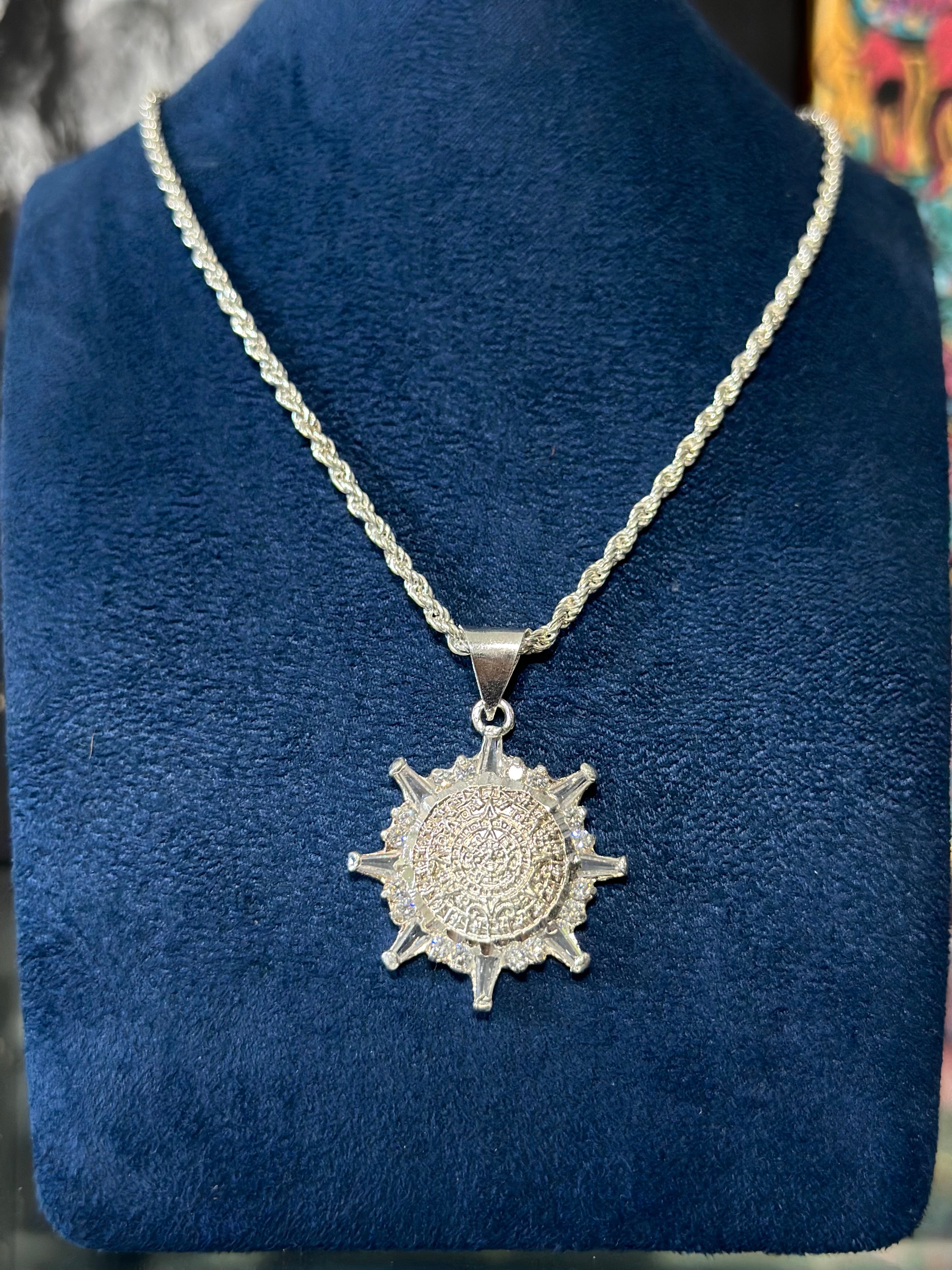 Dije Calendario Azteca Plata .925