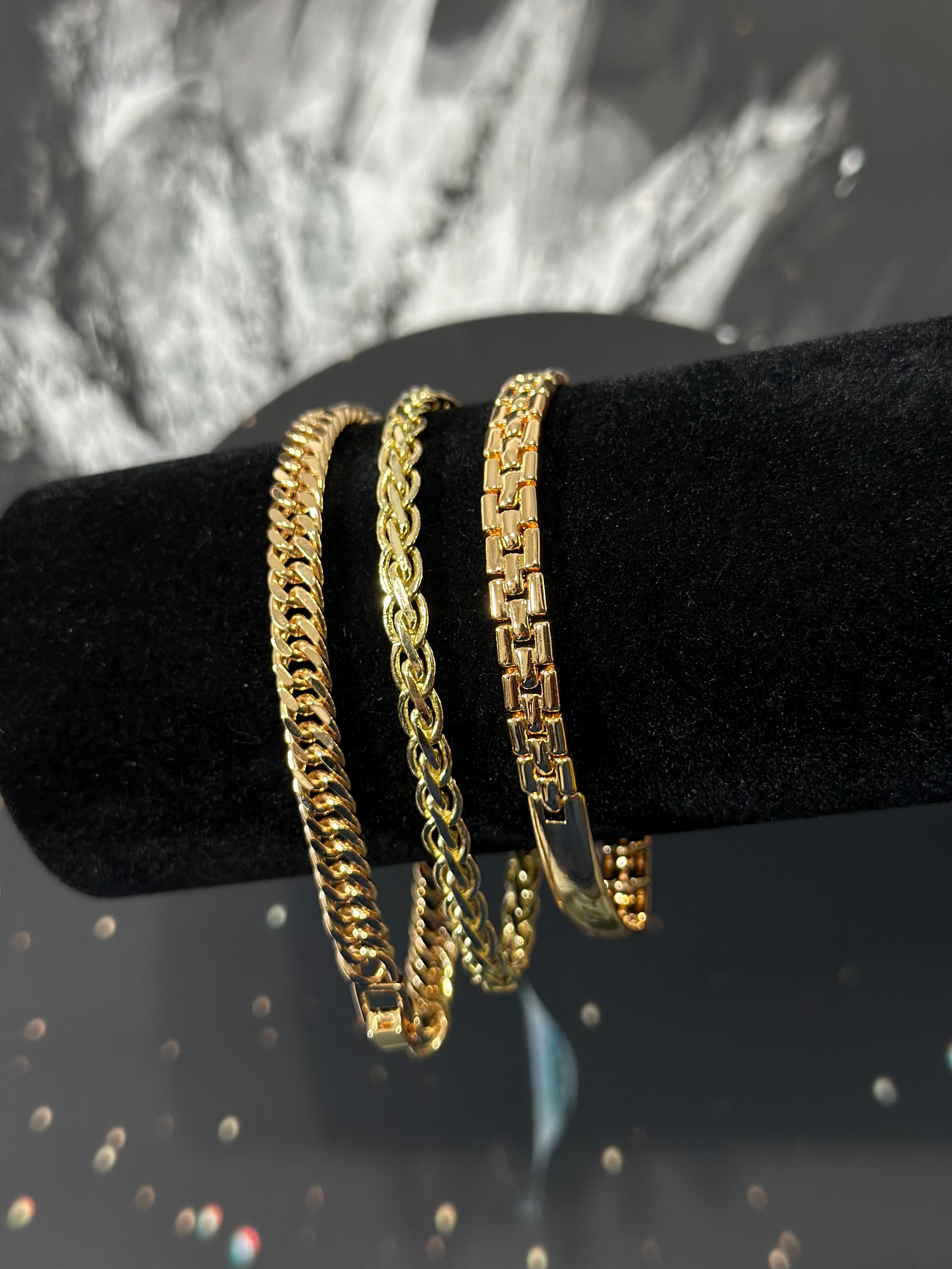 Paquete 3 Pulsos Oro Laminado