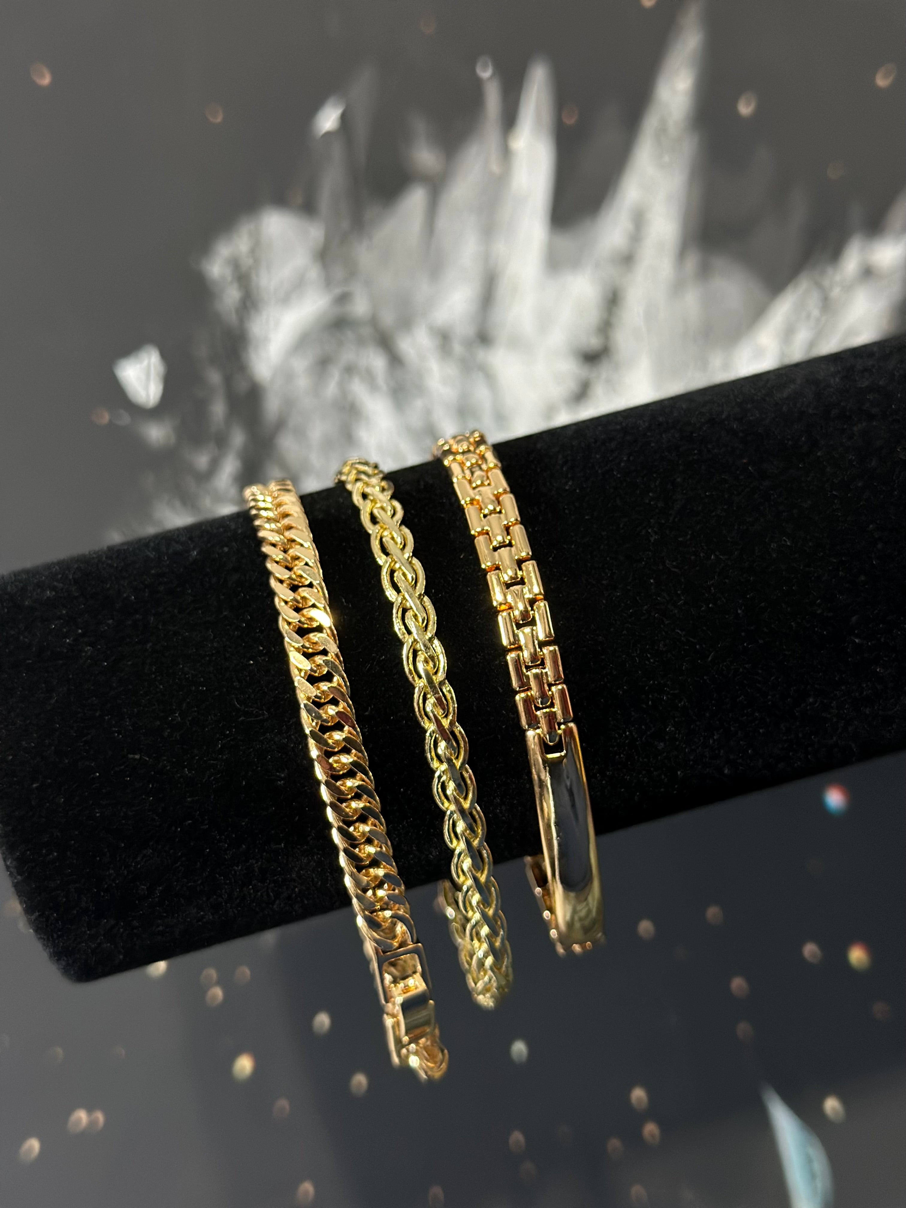 Paquete 3 Pulsos Oro Laminado