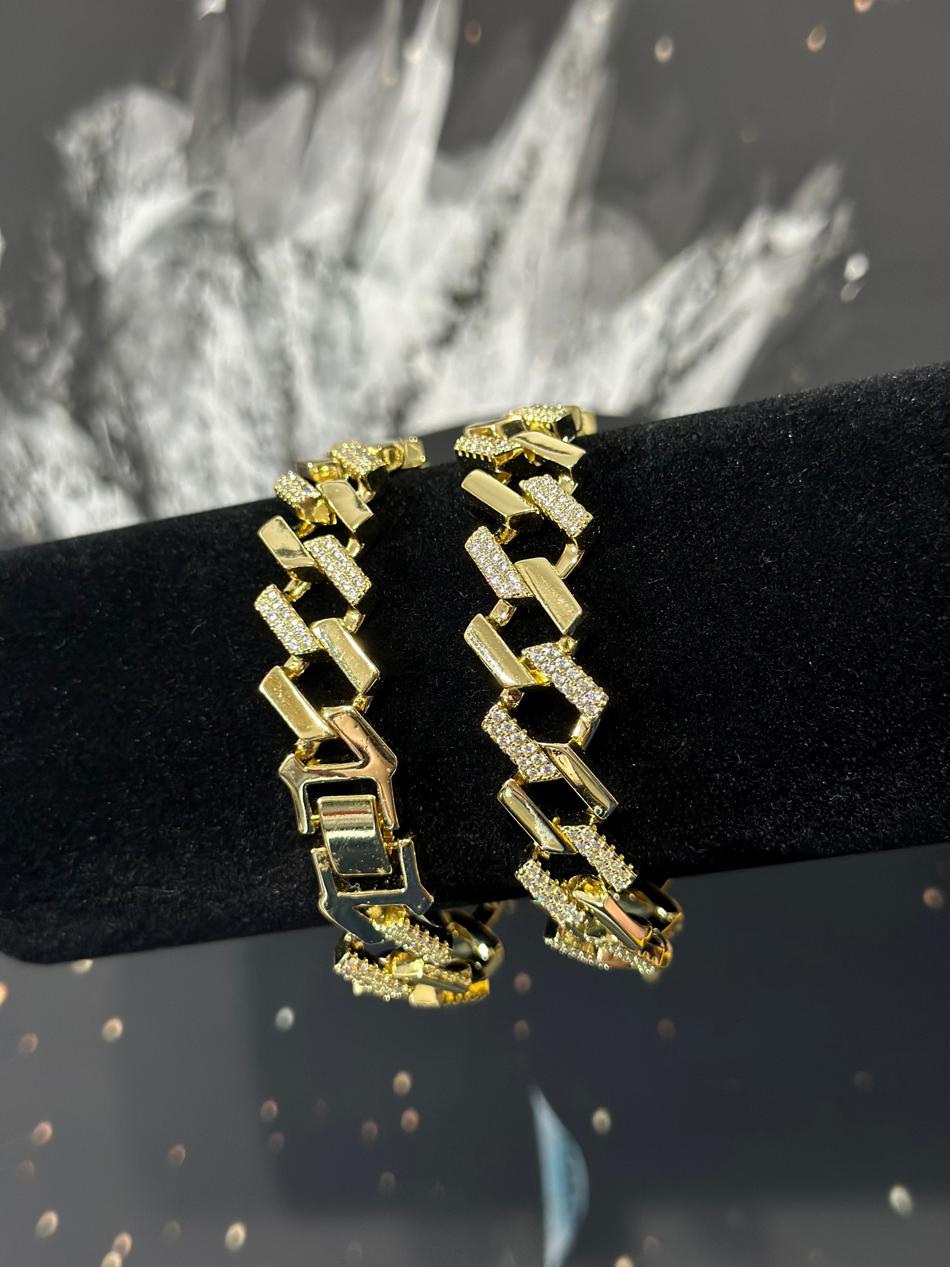 Pulso Zig Zag Oro Laminado