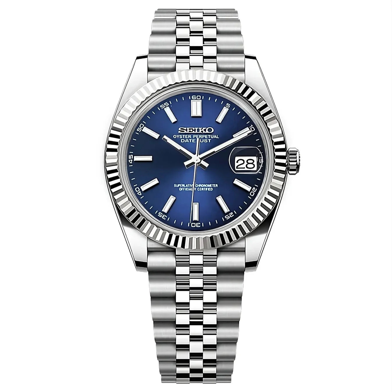 Blue Datejust - Seiko Mod